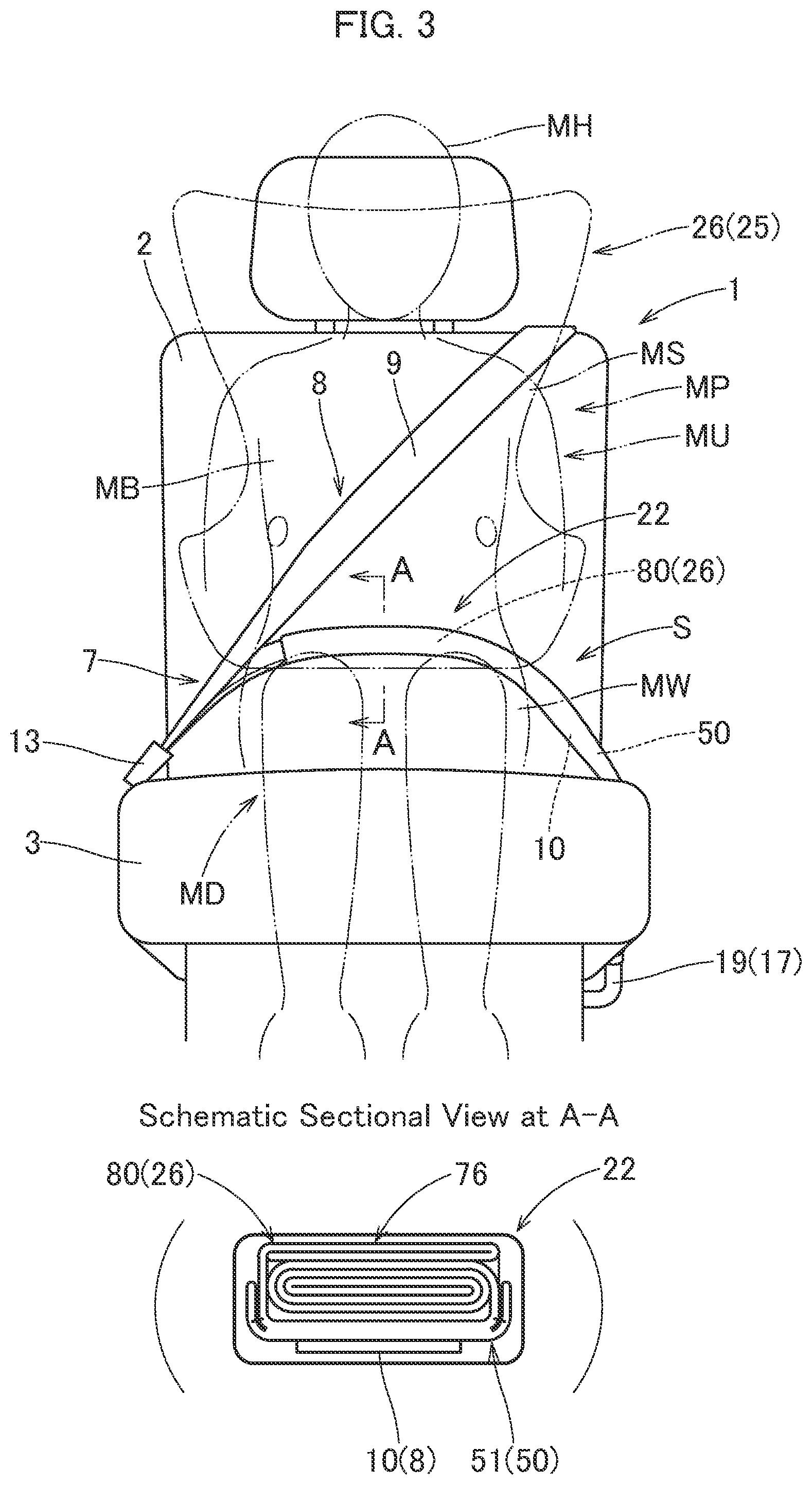 Patent US12090944 Figure 3 – Occupant protection device