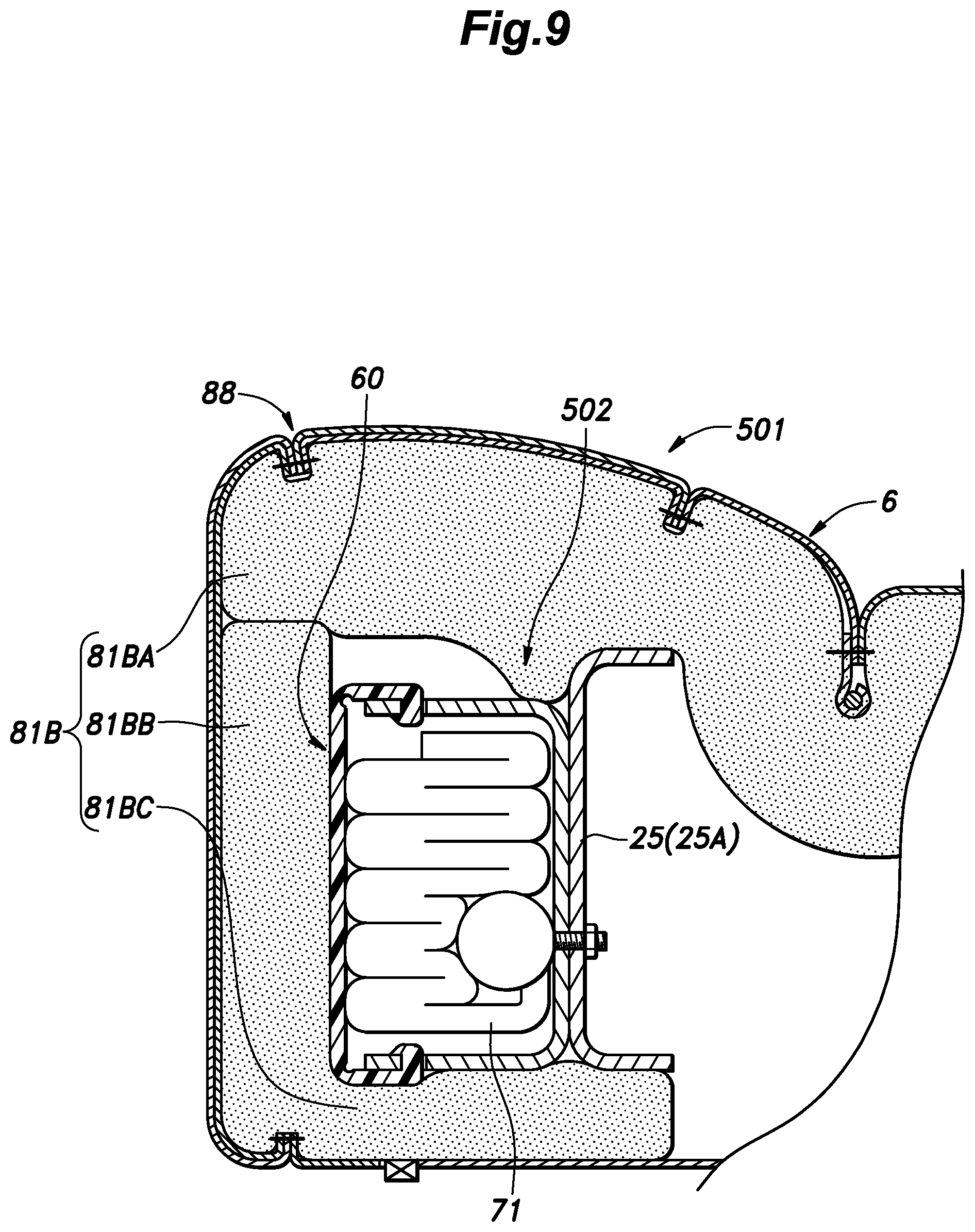Patent US12090945 Figure 9 – Vehicle seat
