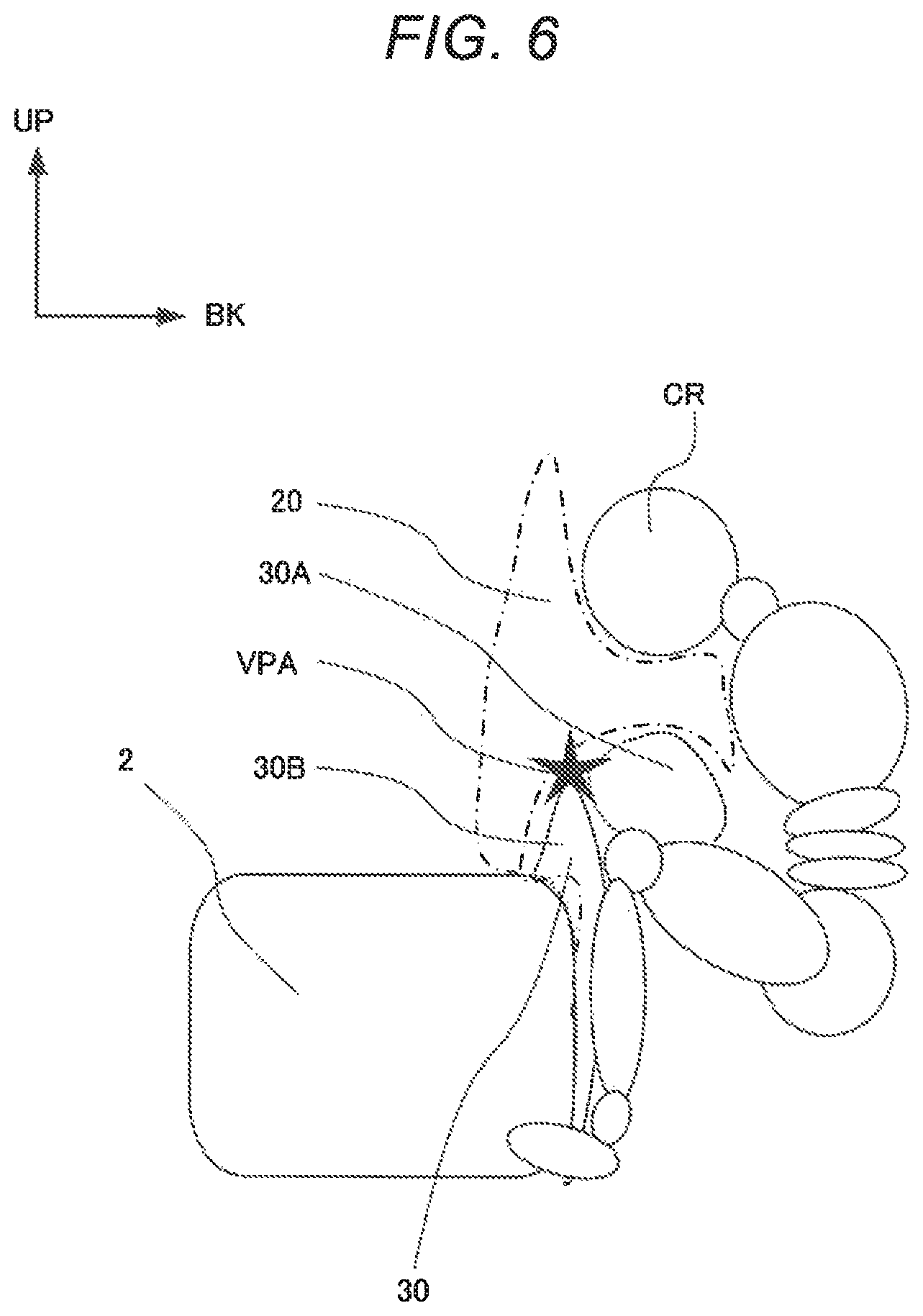 Patent US12090946 Figure 6 – Rear-seat airbag and rear-seat airbag apparatus