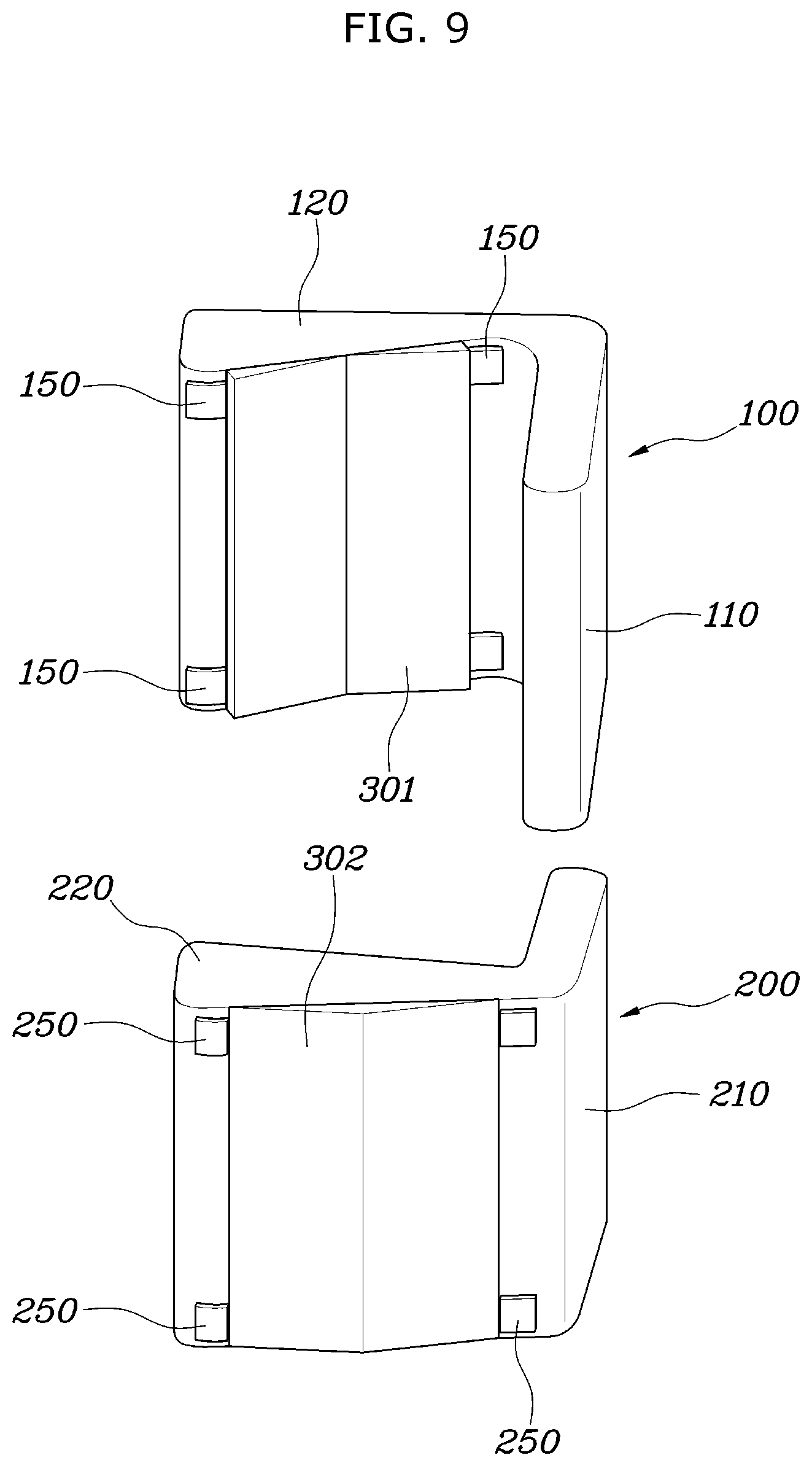 Patent US12090947 Figure 9 – Air bag device