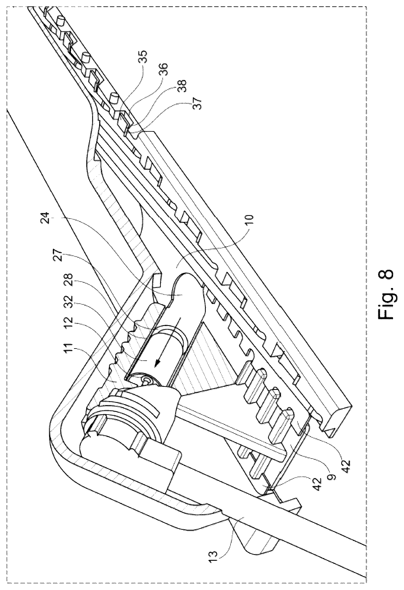 Patent US12090950 Figure 6 – Pedestrian protection device