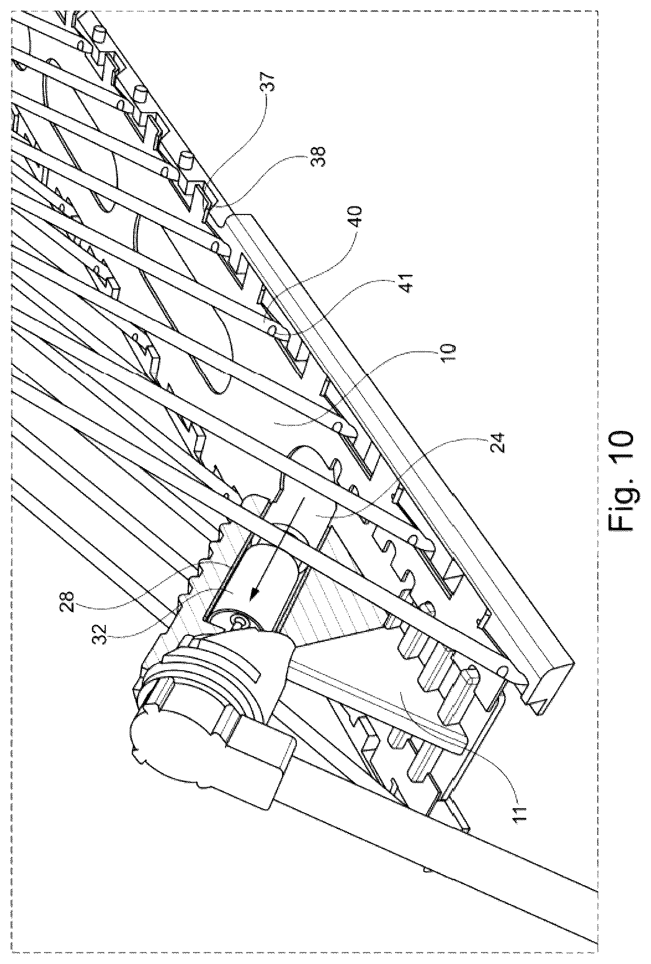 Patent US12090950 Figure 8 – Pedestrian protection device