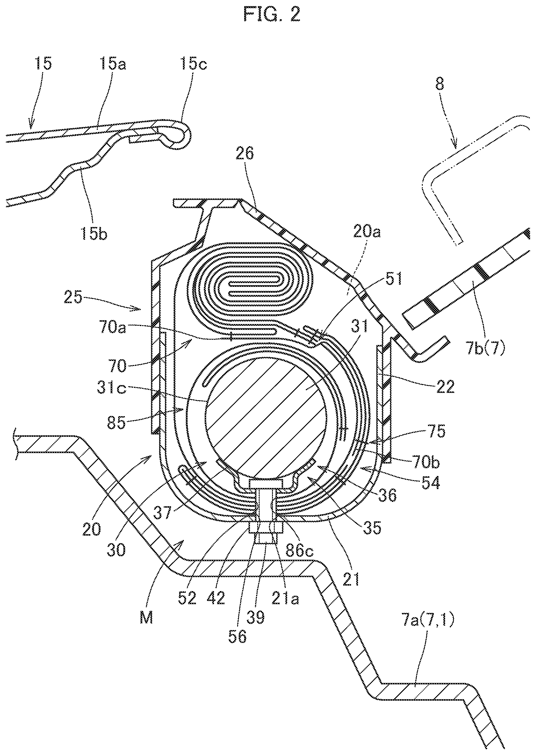 Patent US12090951 Figure 2 – Pedestrian airbag device