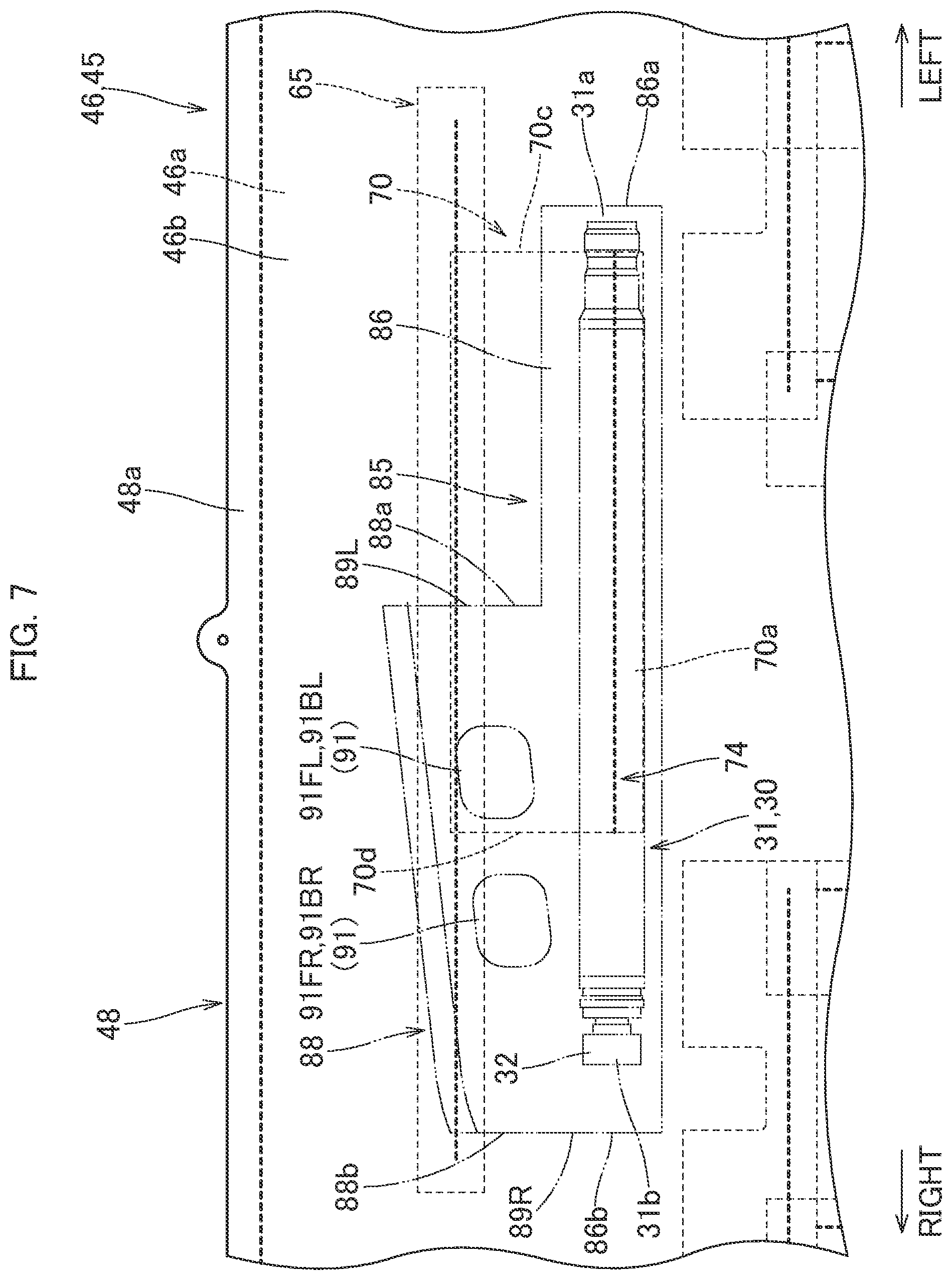Patent US12090951 Figure 7 – Pedestrian airbag device