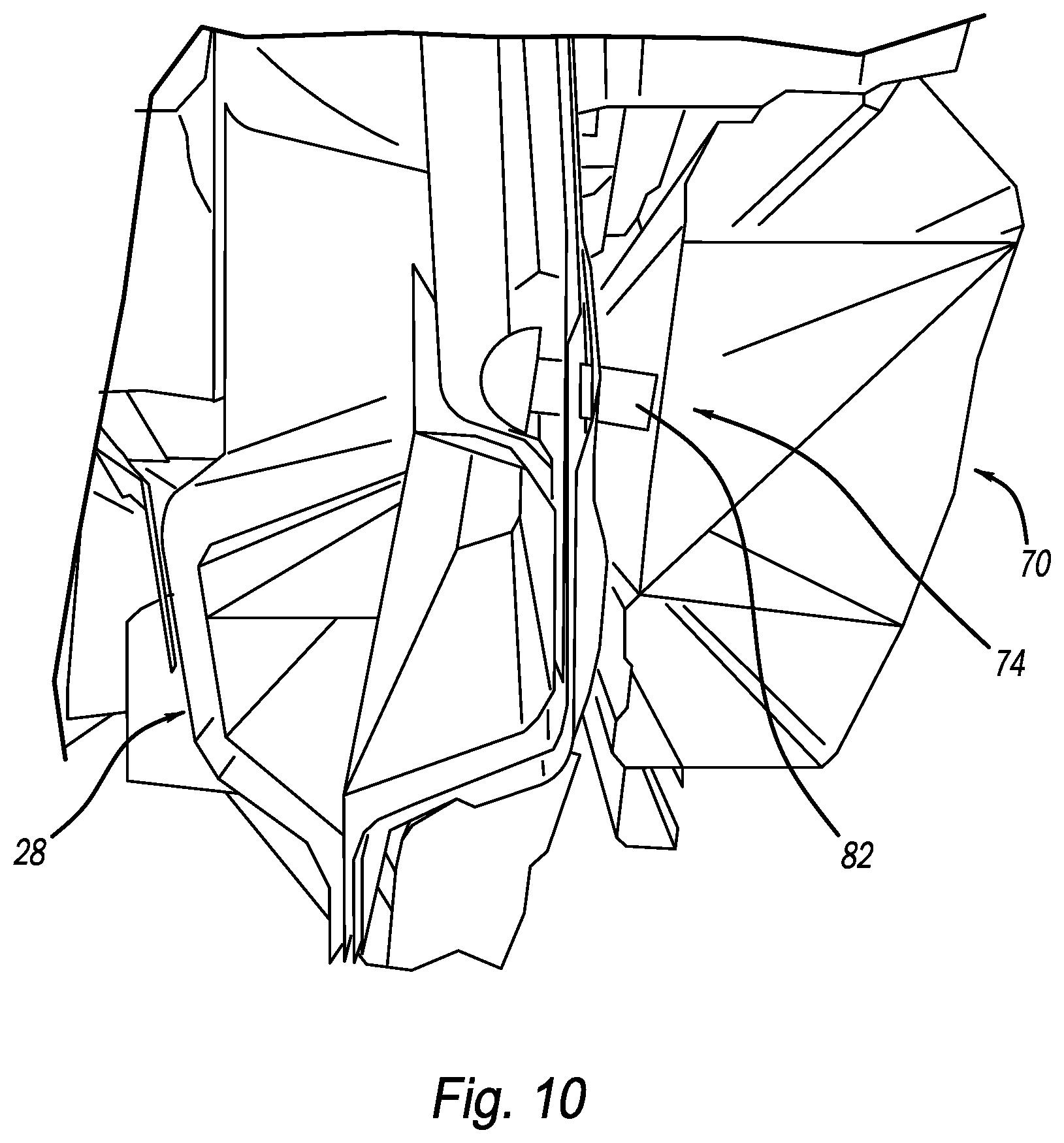 Patent US12090957 Figure 10 – Structural impact assembly and vehicle having structural impact assembly