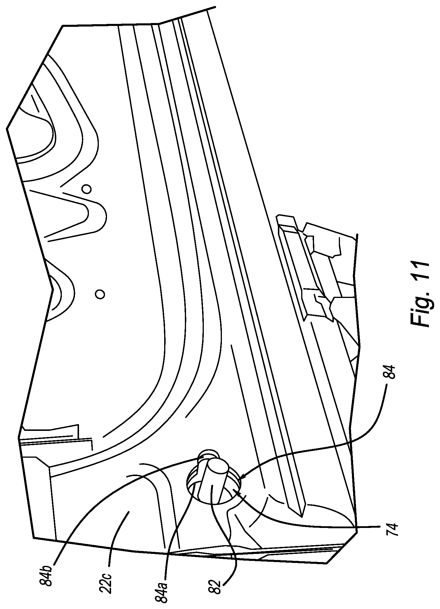 Patent US12090957 Figure 11 – Structural impact assembly and vehicle having structural impact assembly