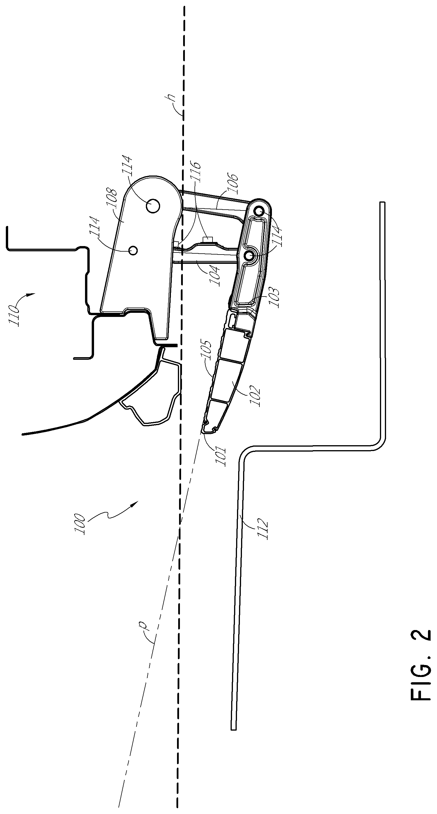 Patent US12090958 Figure 2 – Horizontal retractable vehicle step