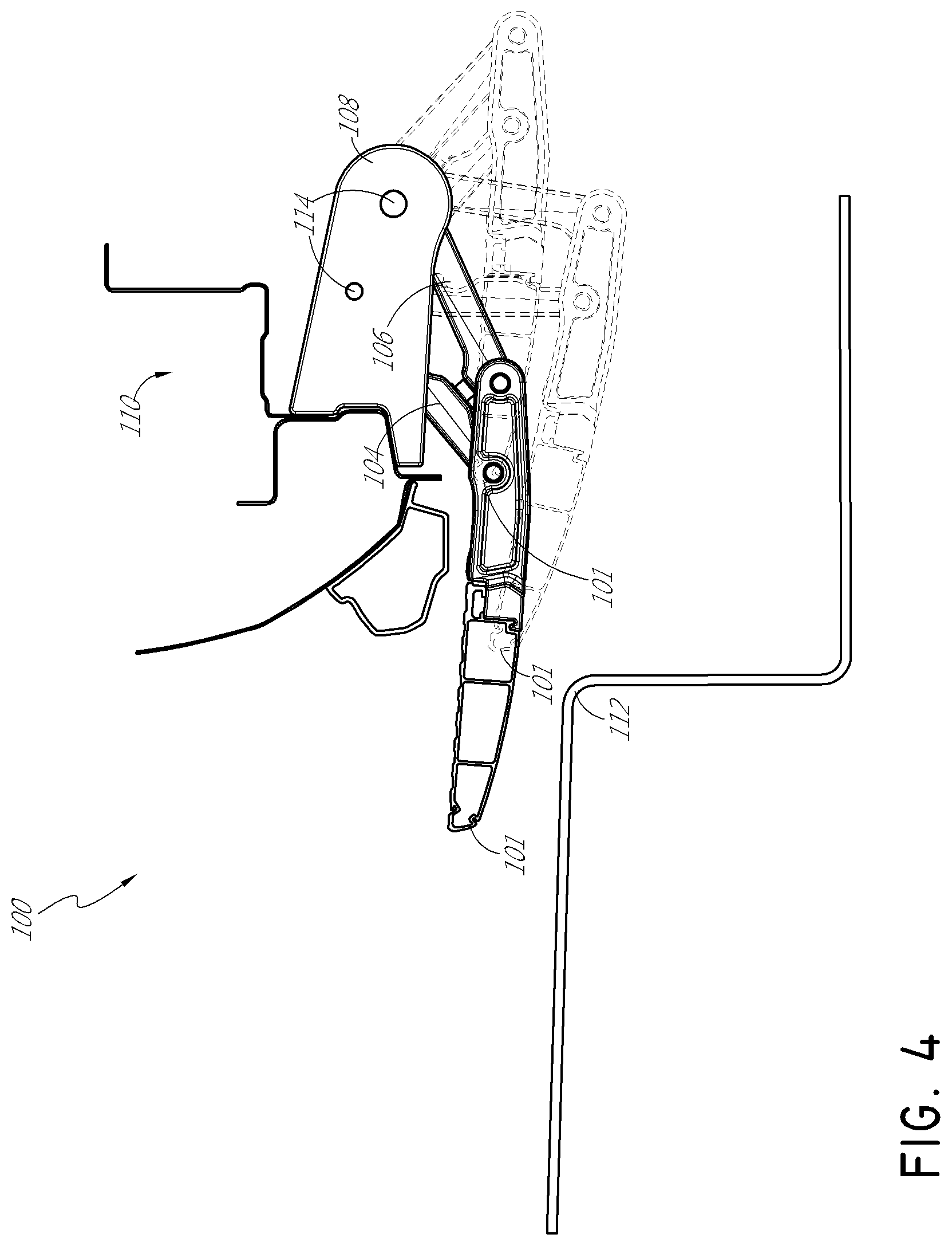 Patent US12090958 Figure 4 – Horizontal retractable vehicle step