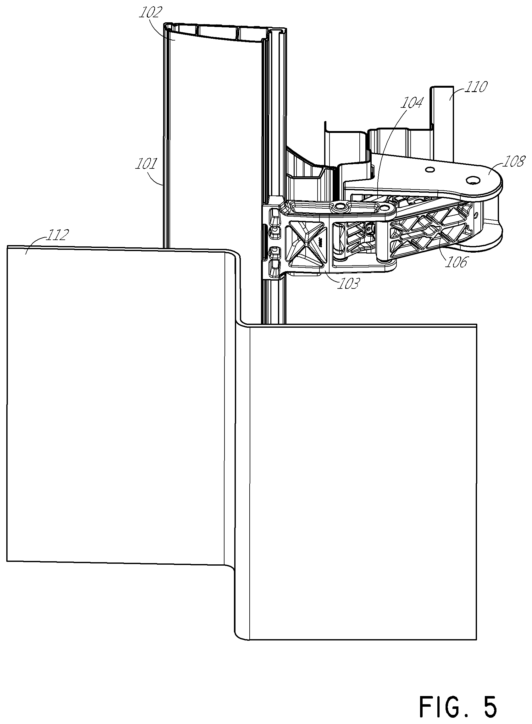 Patent US12090958 Figure 5 – Horizontal retractable vehicle step