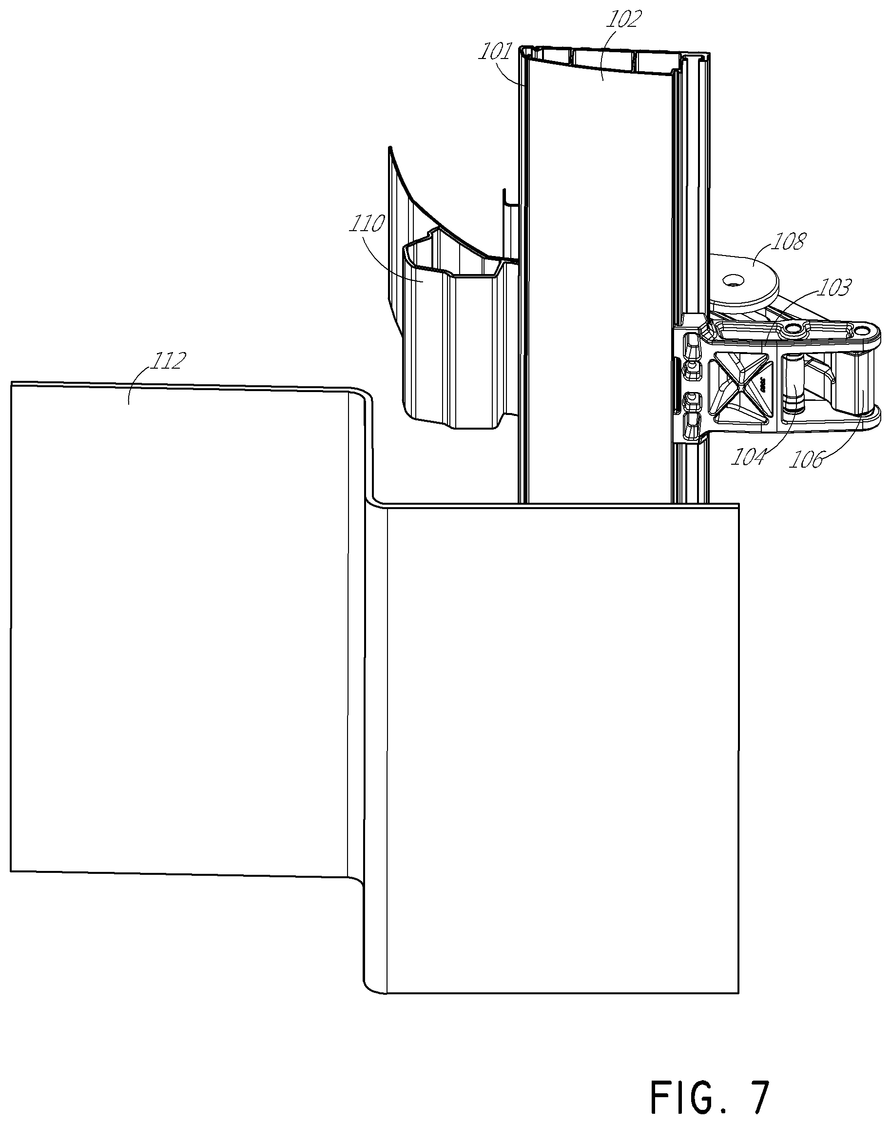 Patent US12090958 Figure 7 – Horizontal retractable vehicle step