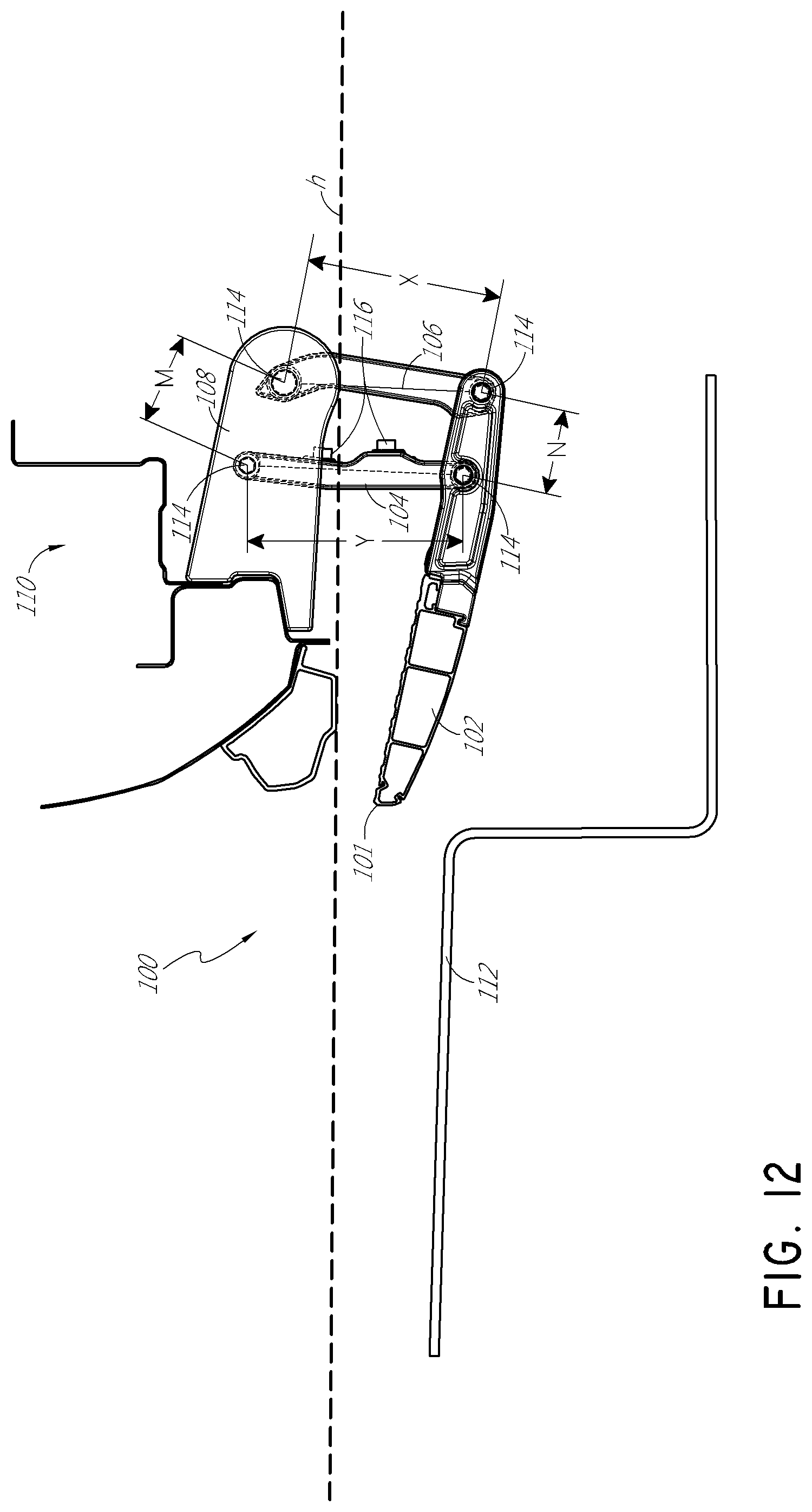Patent US12090958 Figure 12 – Horizontal retractable vehicle step