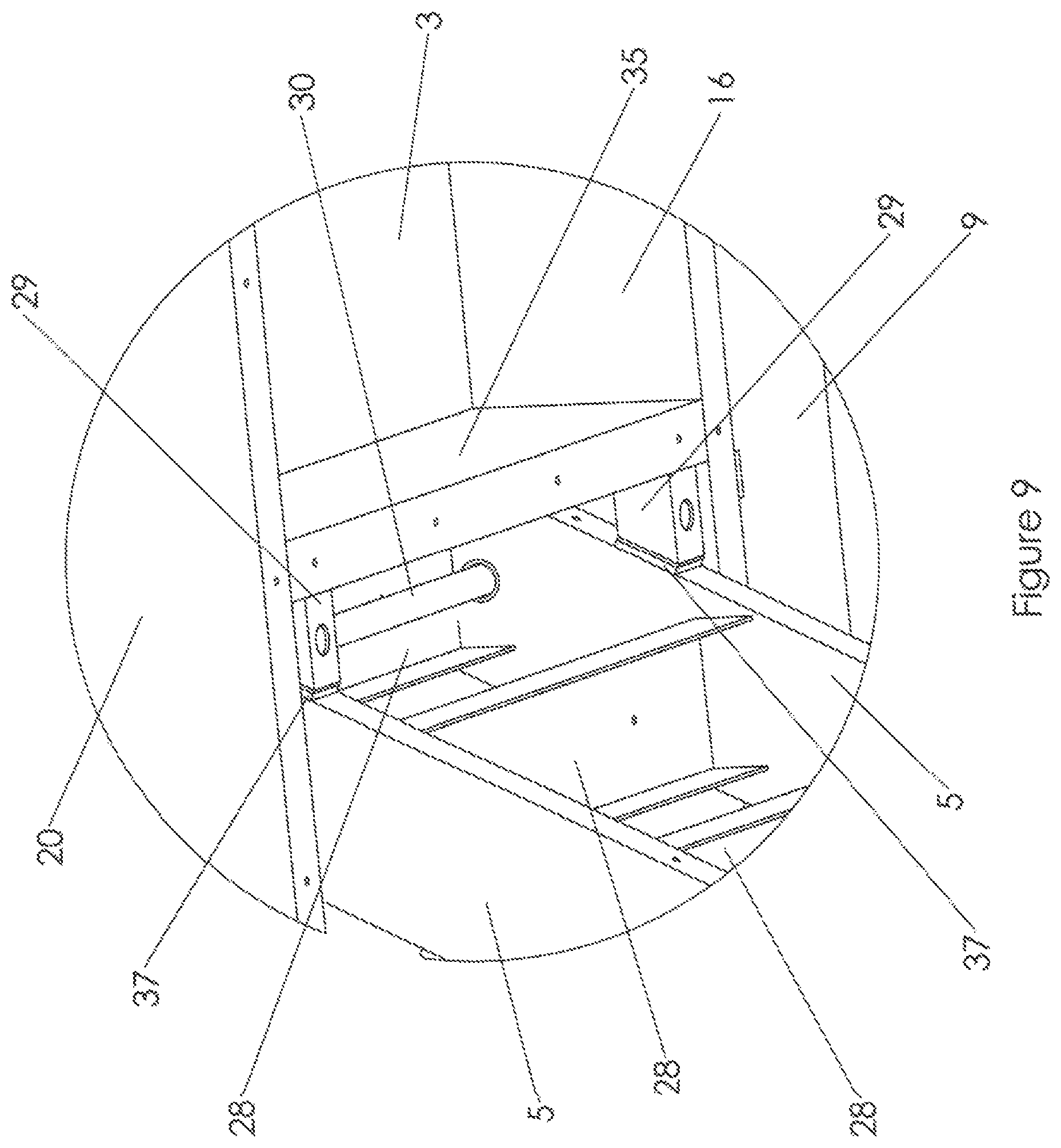 Patent US12090960 Figure 9 – Portable platform with retractable staircase