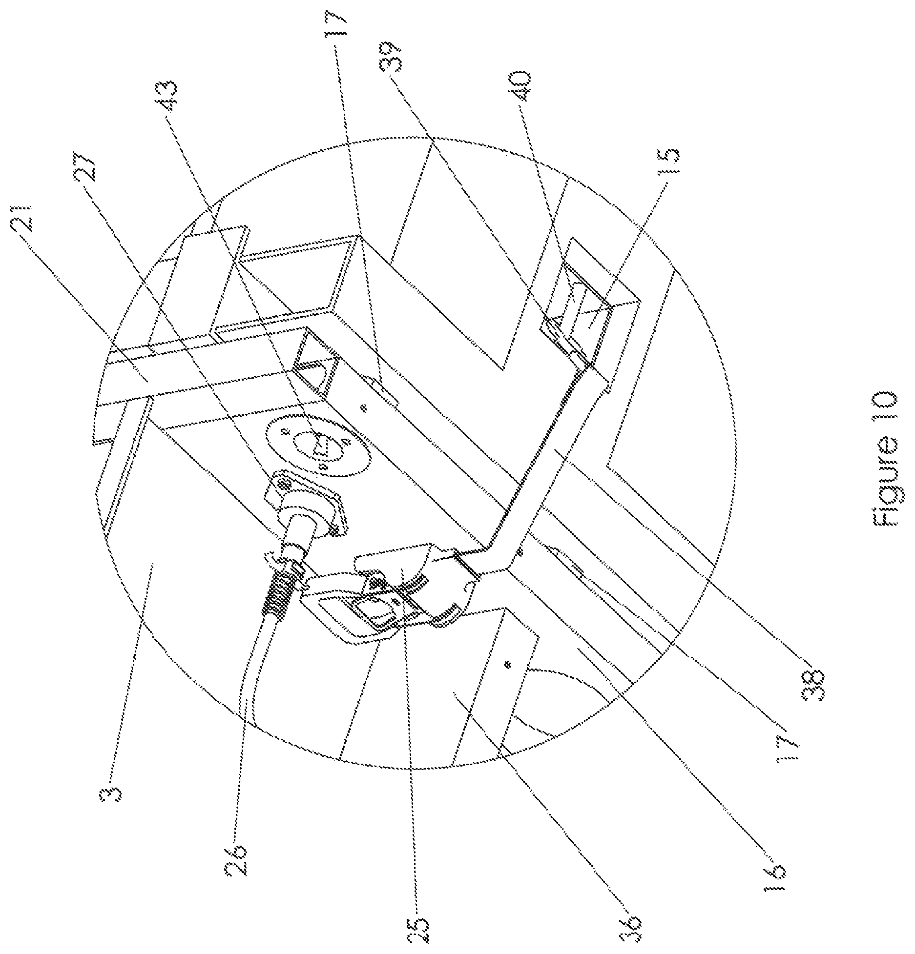 Patent US12090960 Figure 10 – Portable platform with retractable staircase