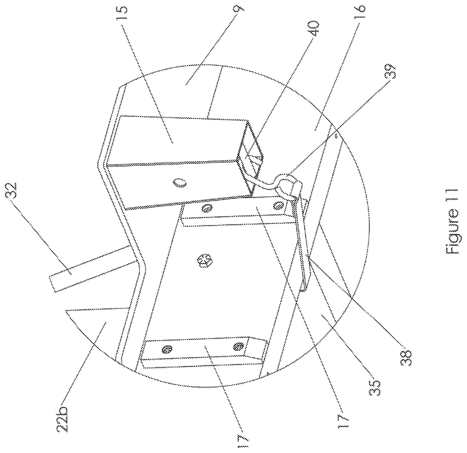 Patent US12090960 Figure 11 – Portable platform with retractable staircase