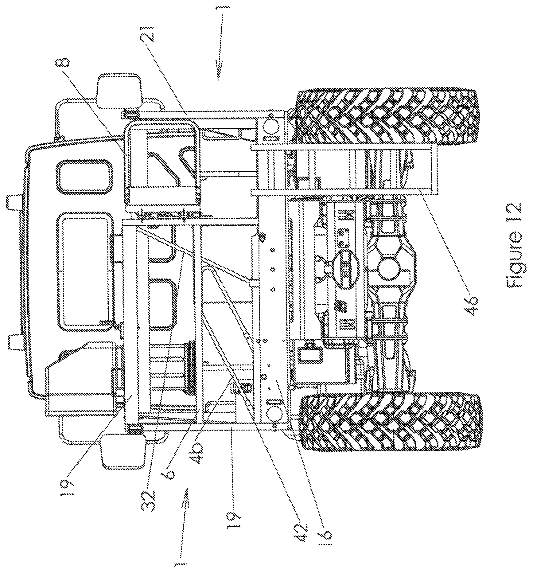 Patent US12090960 Figure 12 – Portable platform with retractable staircase