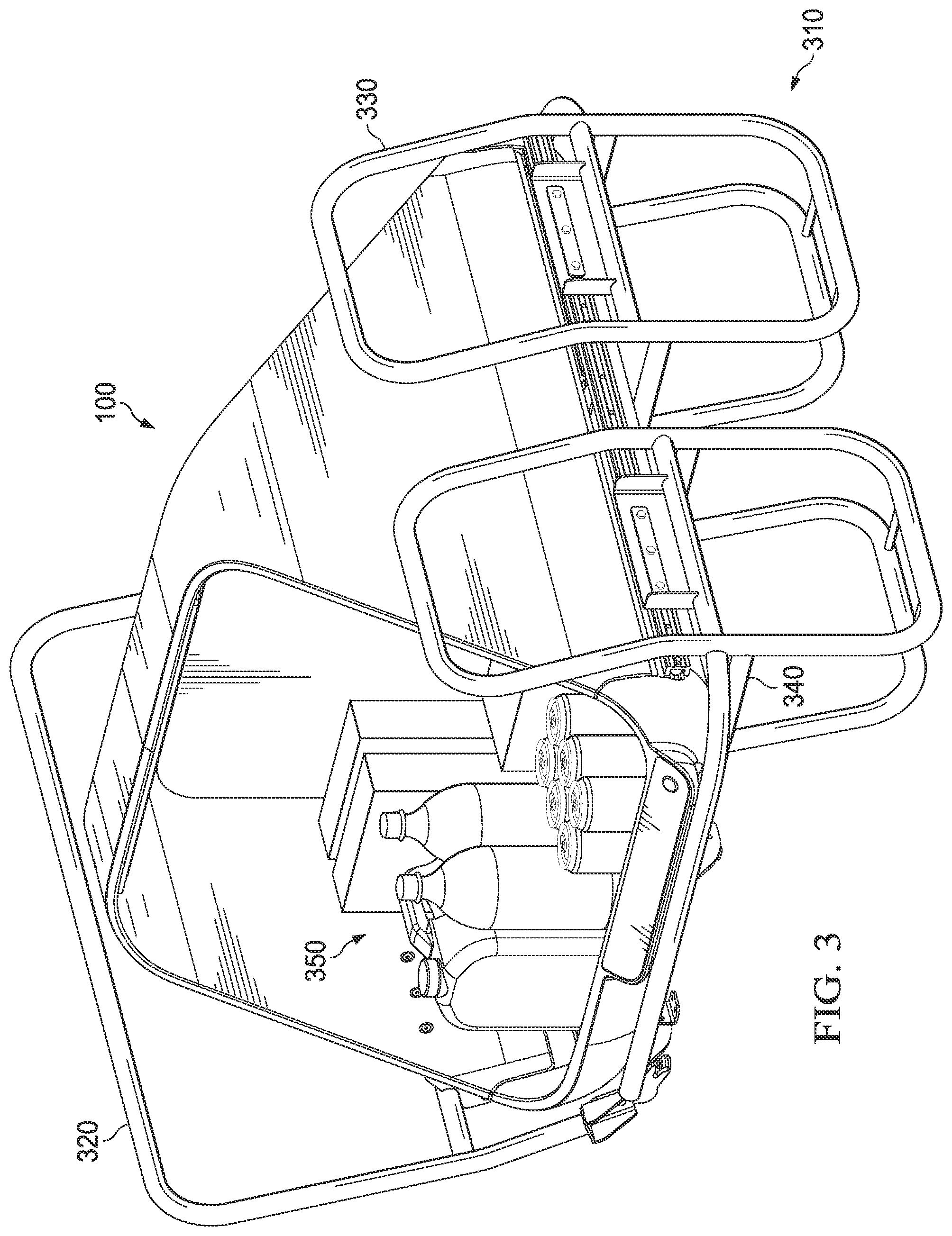 Patent US12090962 Figure 3 – Open interior delivery container