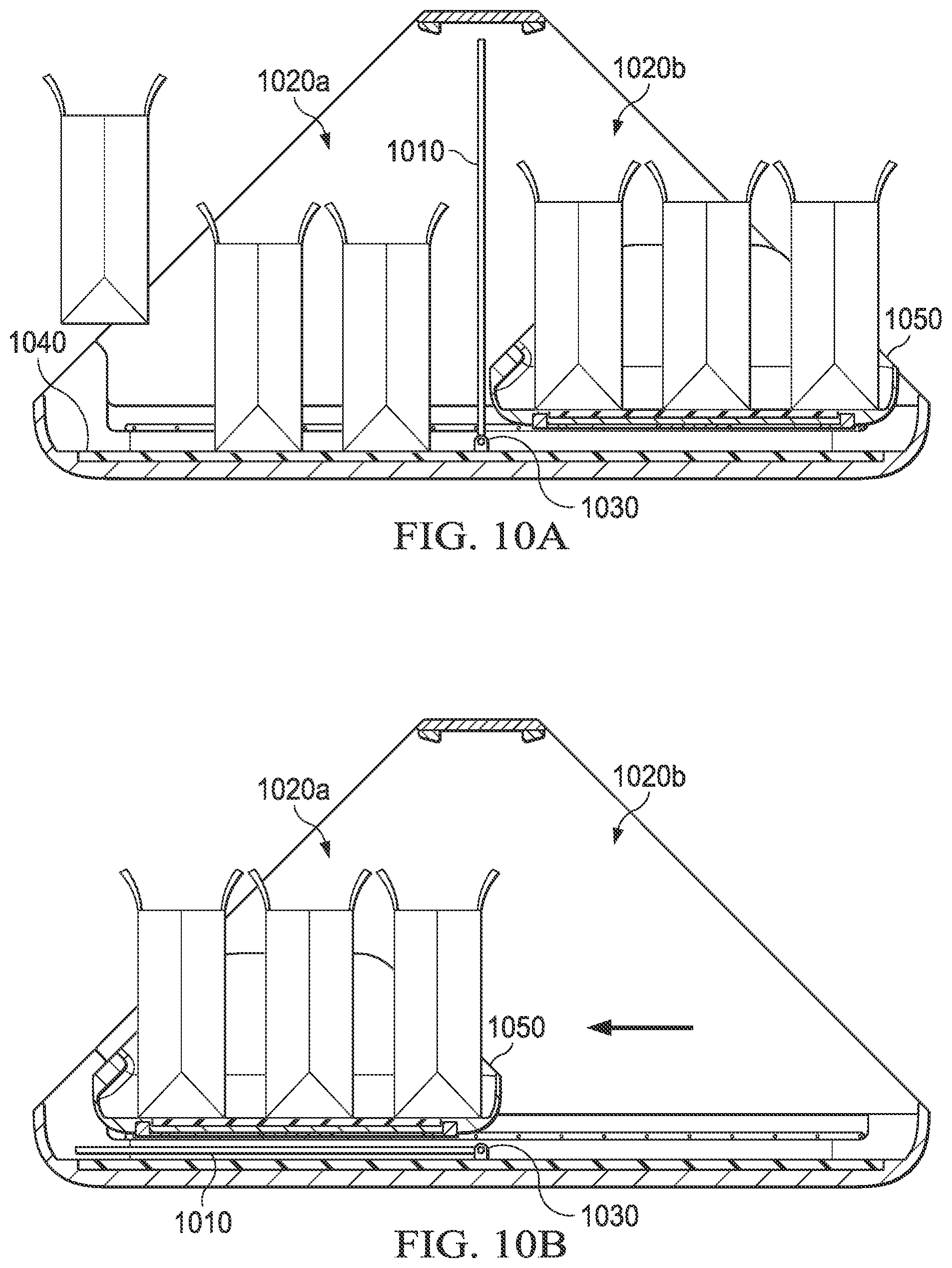 Patent US12090962 Figure 10 – Open interior delivery container