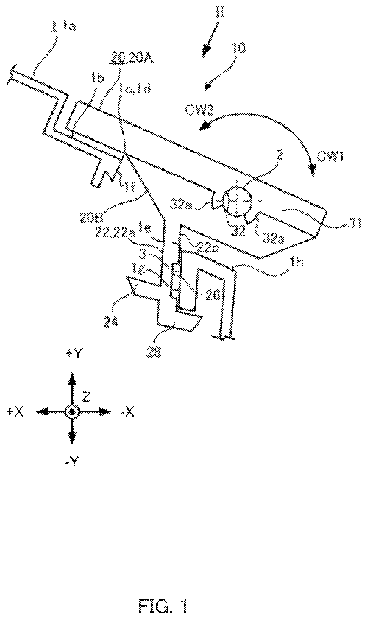 Patent US12090963 Figure 1 – Vehicle hook apparatus
