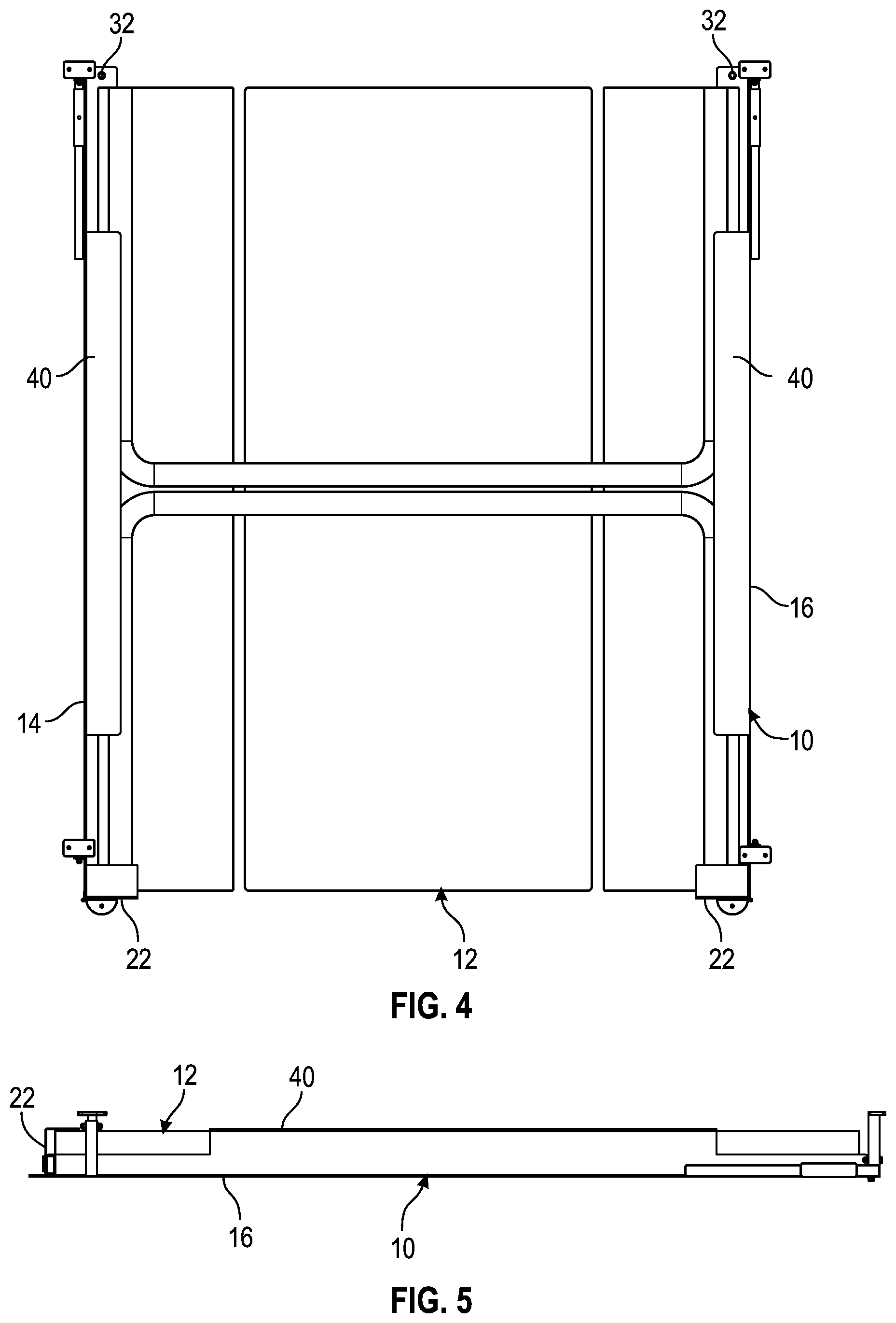 Patent US12090964 Figure 3 – Foldable picnic table carrier for use on recreational vehicles
