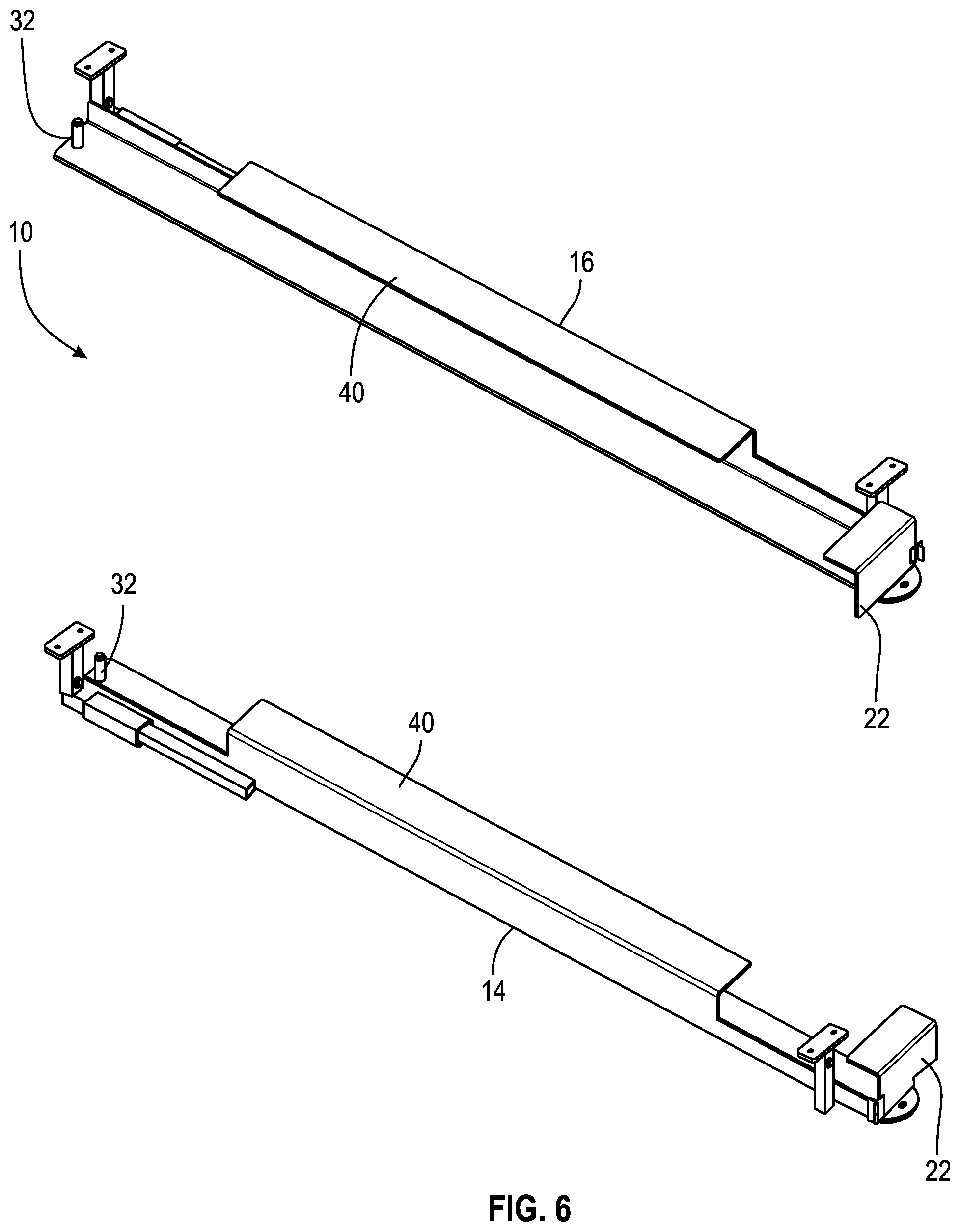 Patent US12090964 Figure 4 – Foldable picnic table carrier for use on recreational vehicles