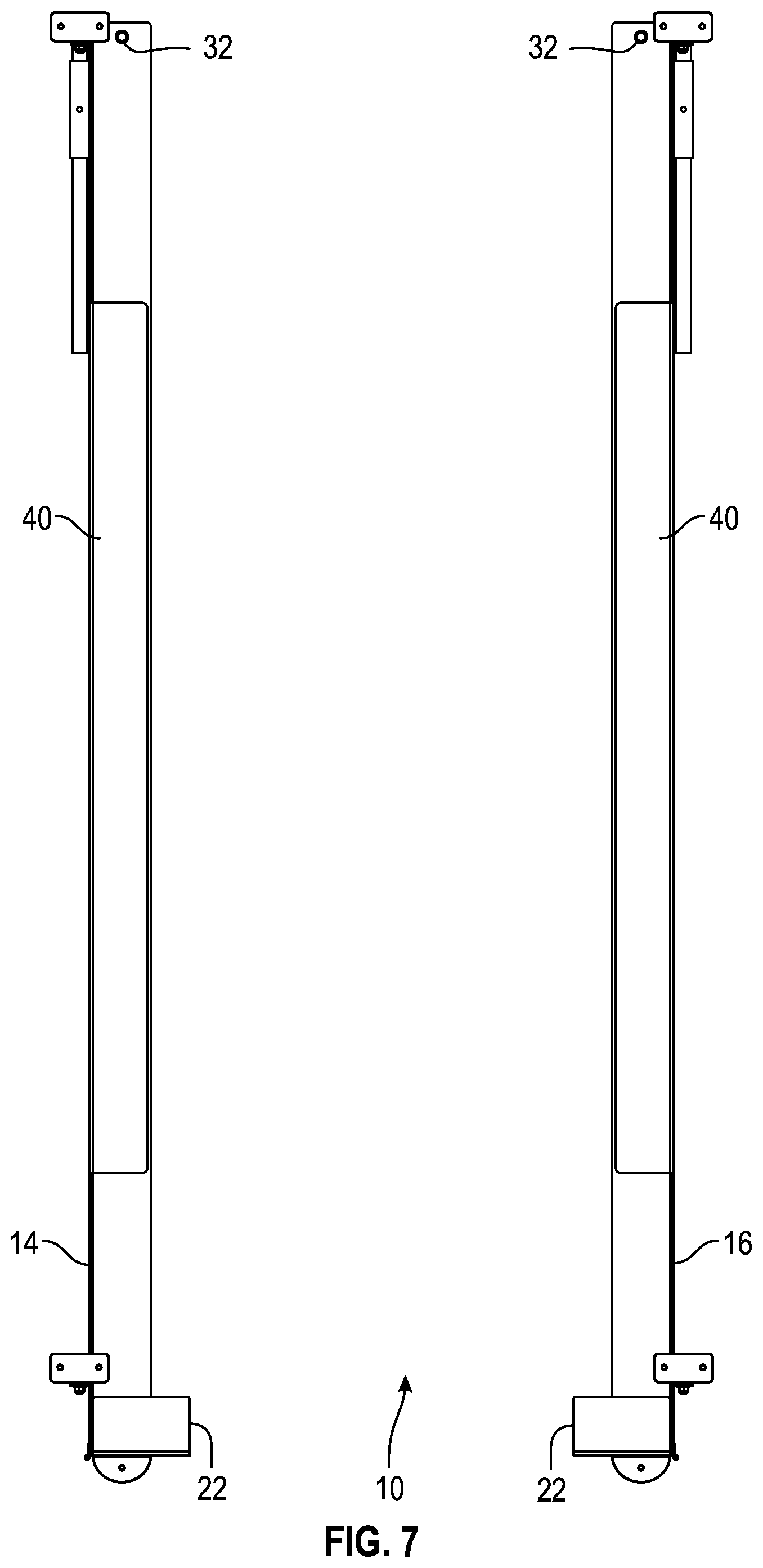 Patent US12090964 Figure 5 – Foldable picnic table carrier for use on recreational vehicles