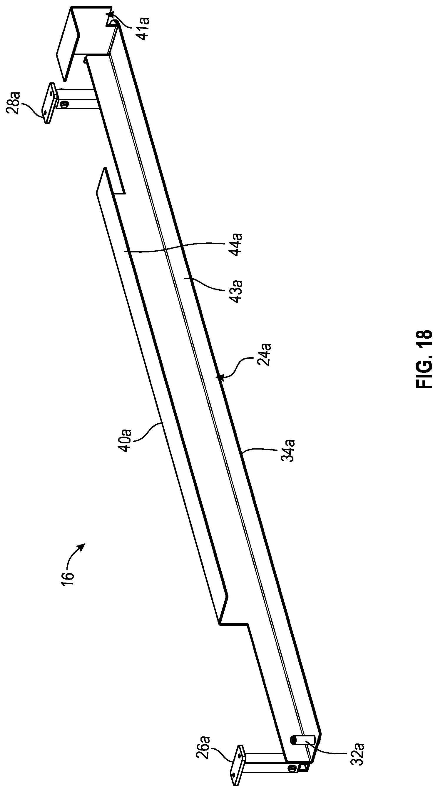 Patent US12090964 Figure 11 – Foldable picnic table carrier for use on recreational vehicles