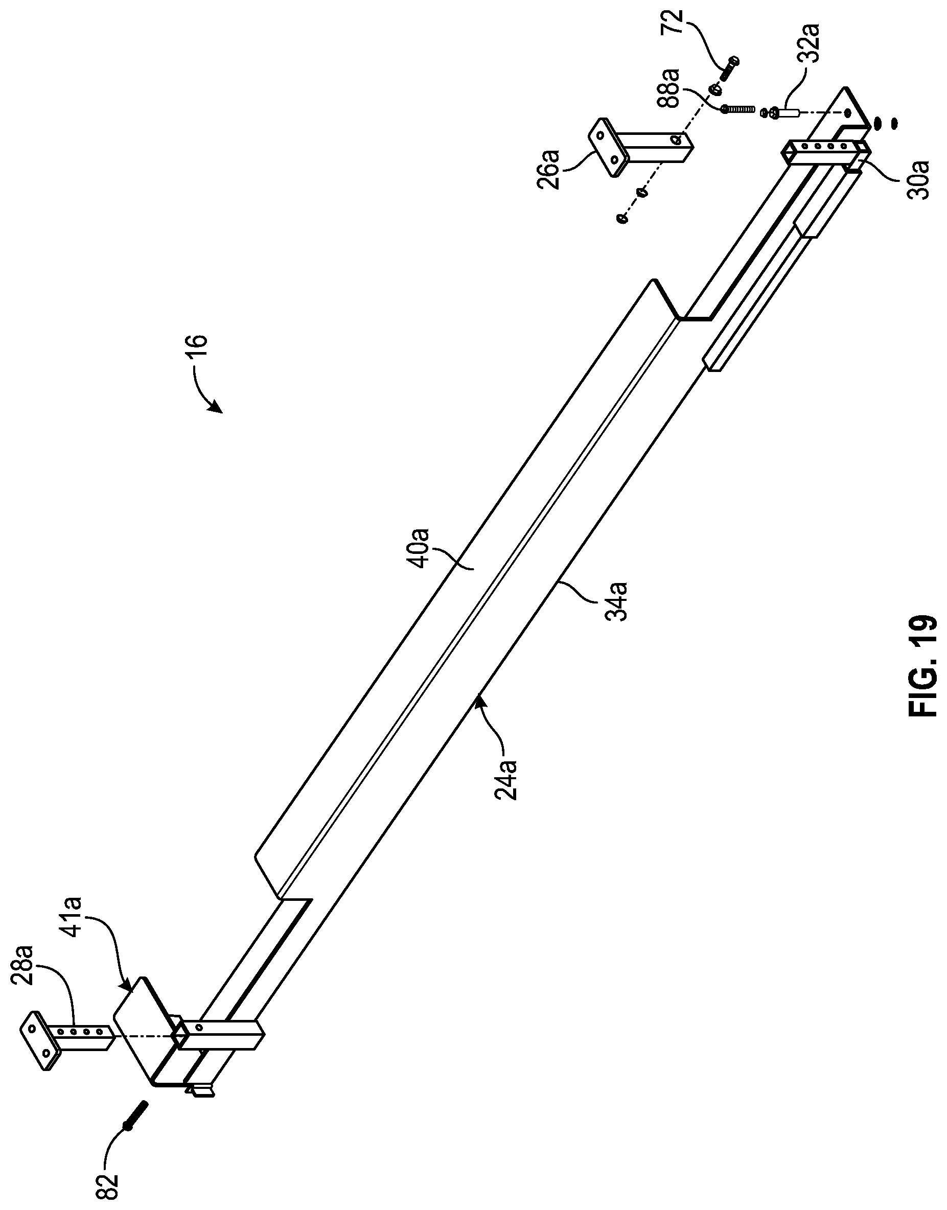 Patent US12090964 Figure 12 – Foldable picnic table carrier for use on recreational vehicles