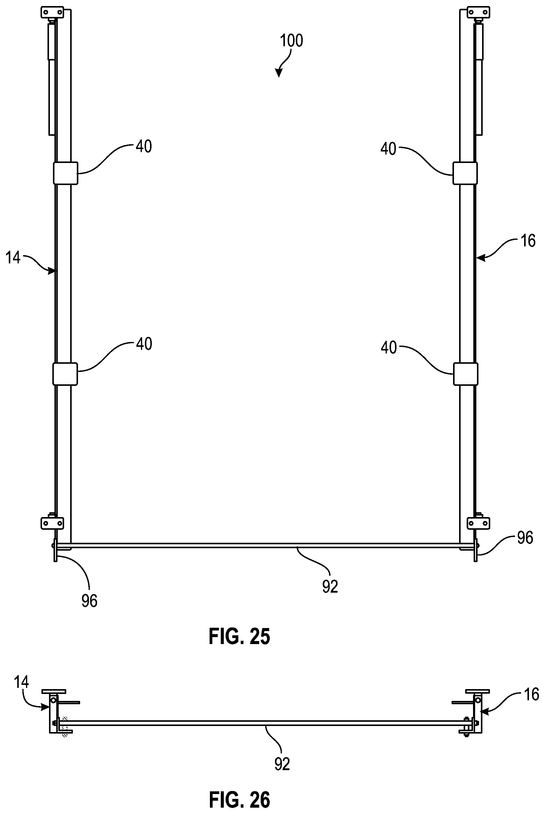 Patent US12090964 Figure 16 – Foldable picnic table carrier for use on recreational vehicles