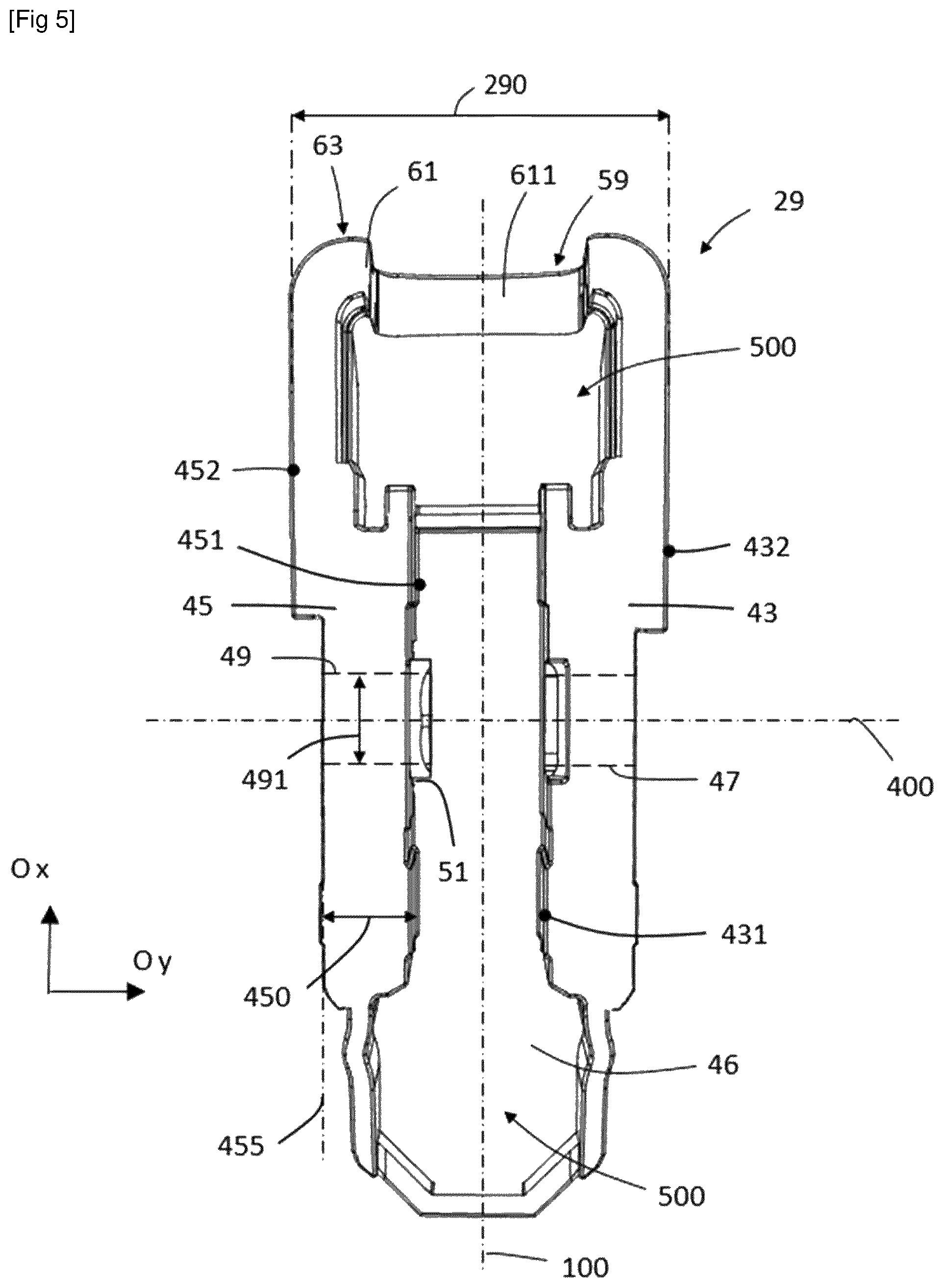 Patent US12090967 Figure 5 – Adapter for a motor vehicle wiper system