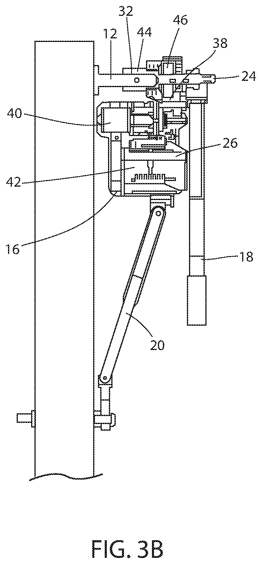 Patent US12090971 Figure 4 – Apparatus and method for lowering and raising a trailer
