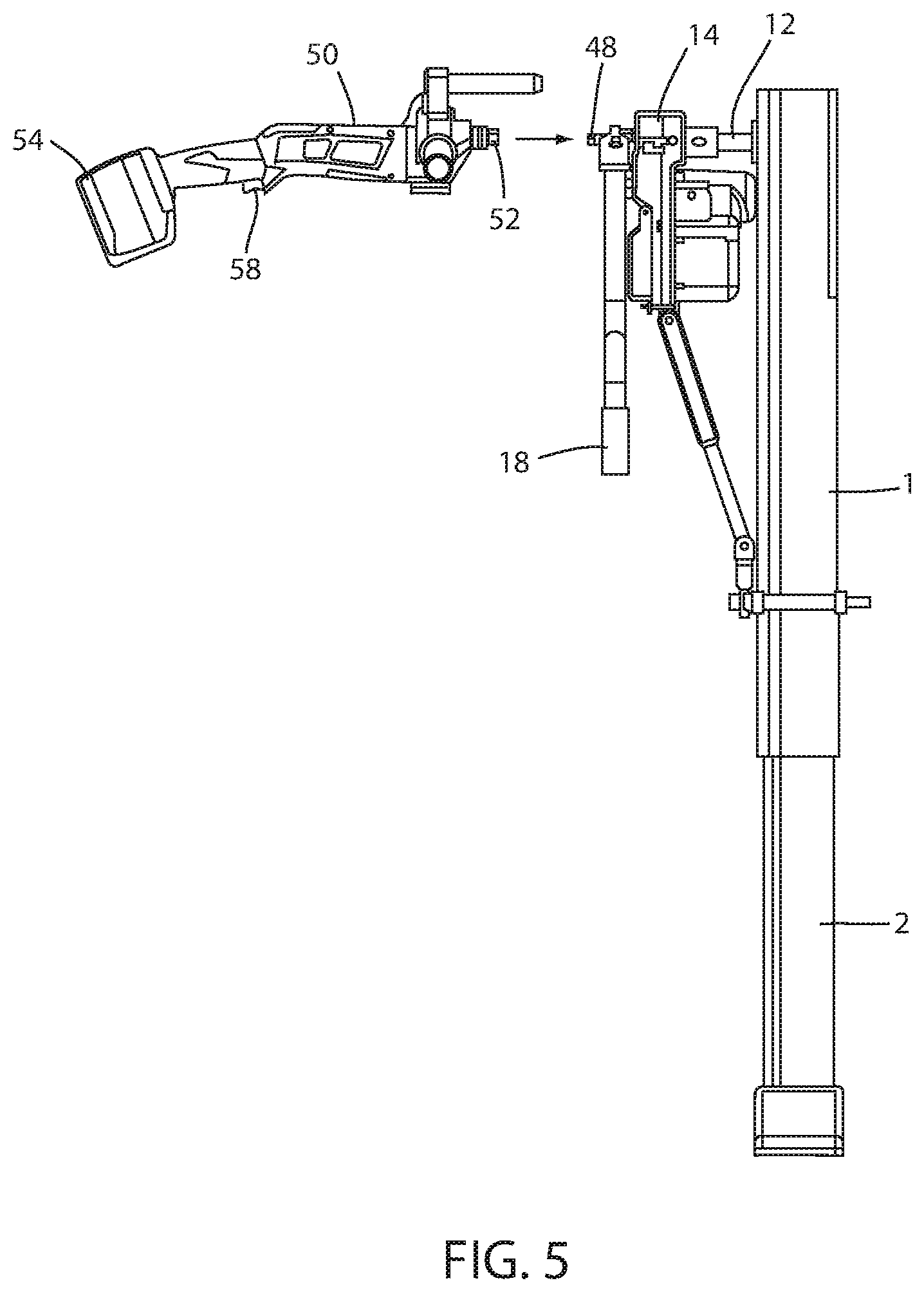 Patent US12090971 Figure 6 – Apparatus and method for lowering and raising a trailer