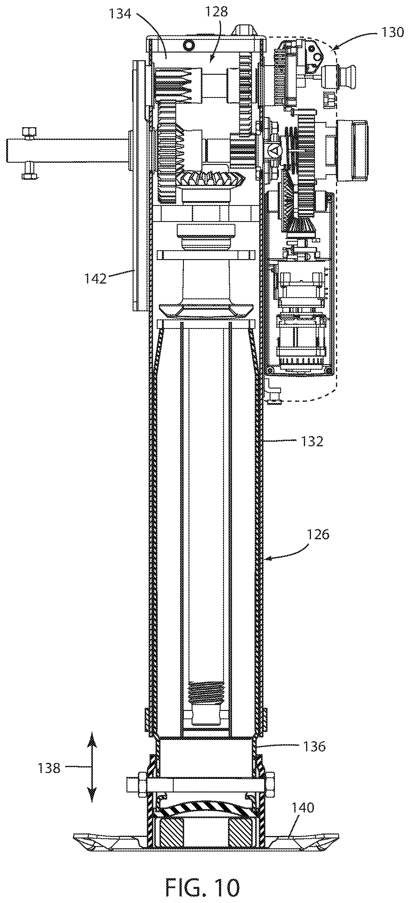 Patent US12090971 Figure 11 – Apparatus and method for lowering and raising a trailer