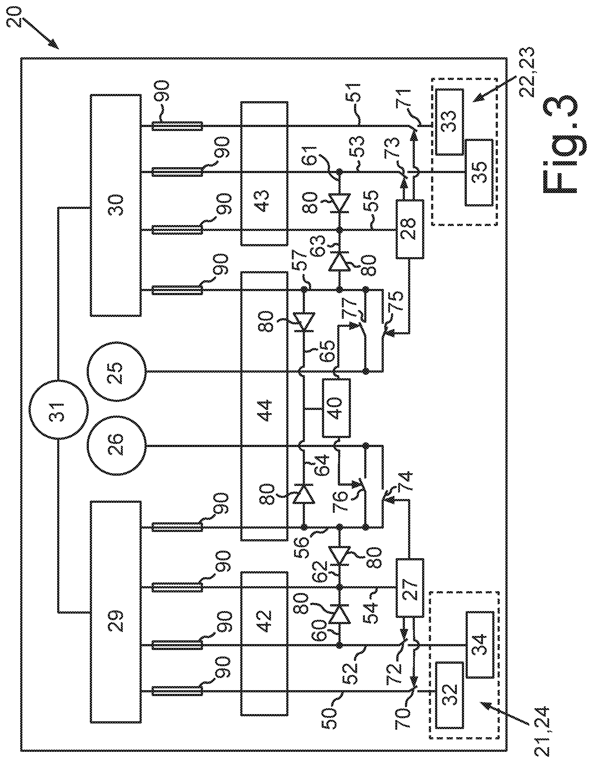 Patent US12090973 Figure 3 – Brake system for a transportation vehicle and transportation vehicle with a brake system