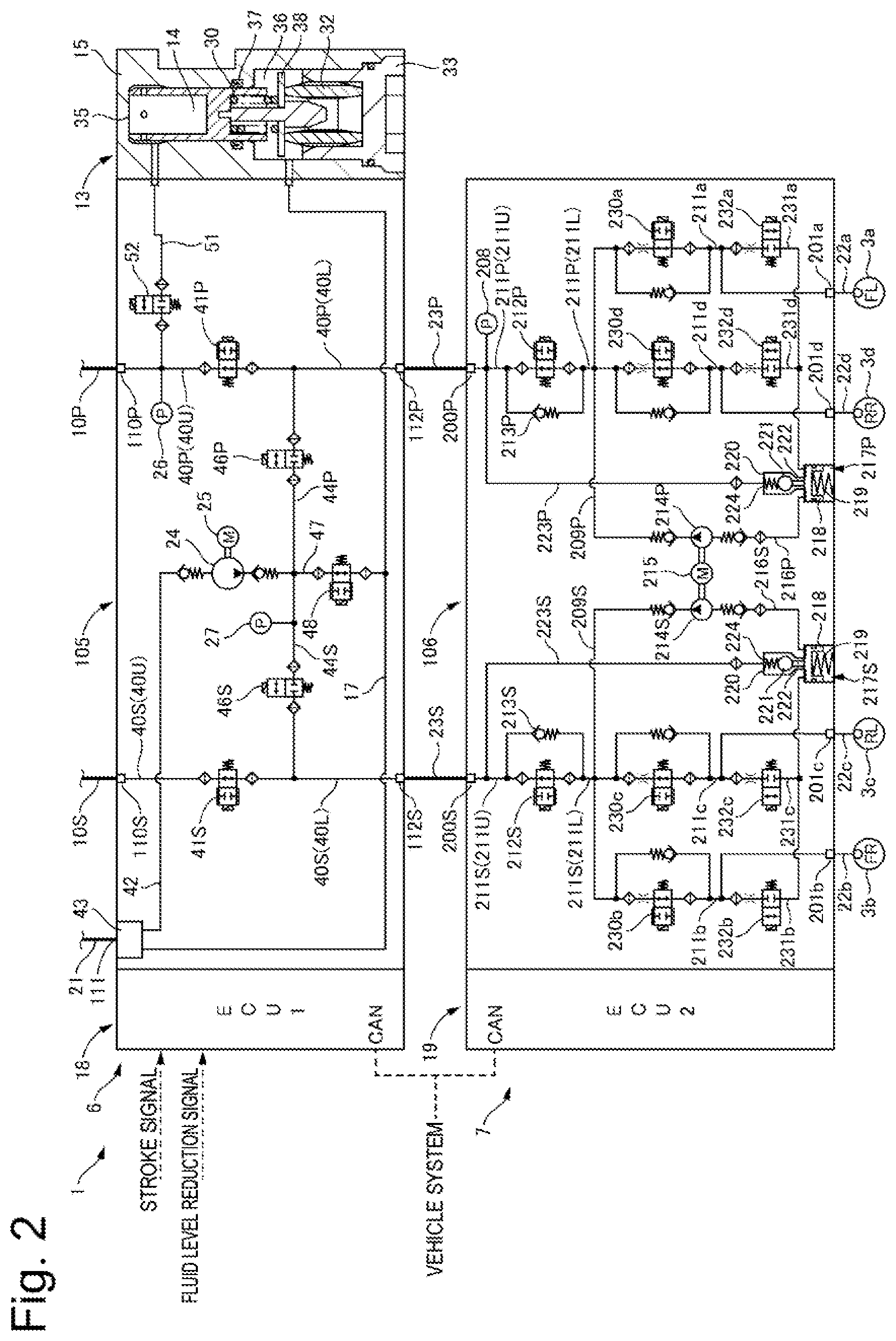 Patent US12090975 Figure 2 – Brake control apparatus