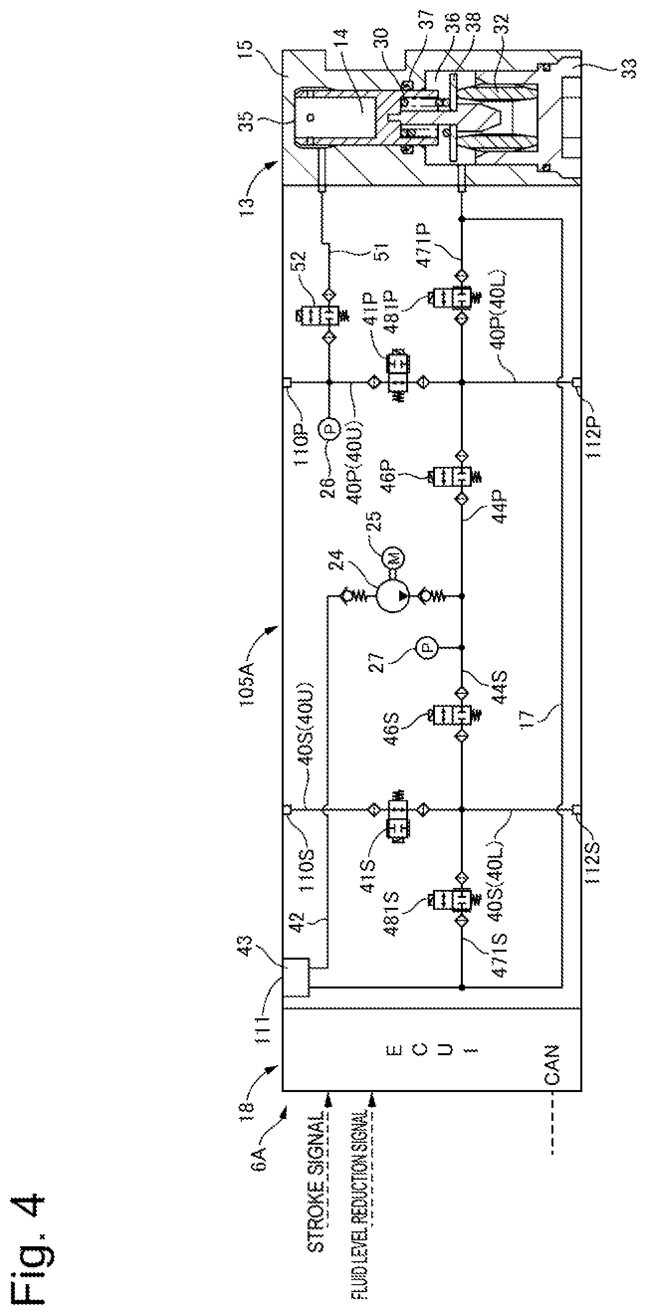 Patent US12090975 Figure 4 – Brake control apparatus