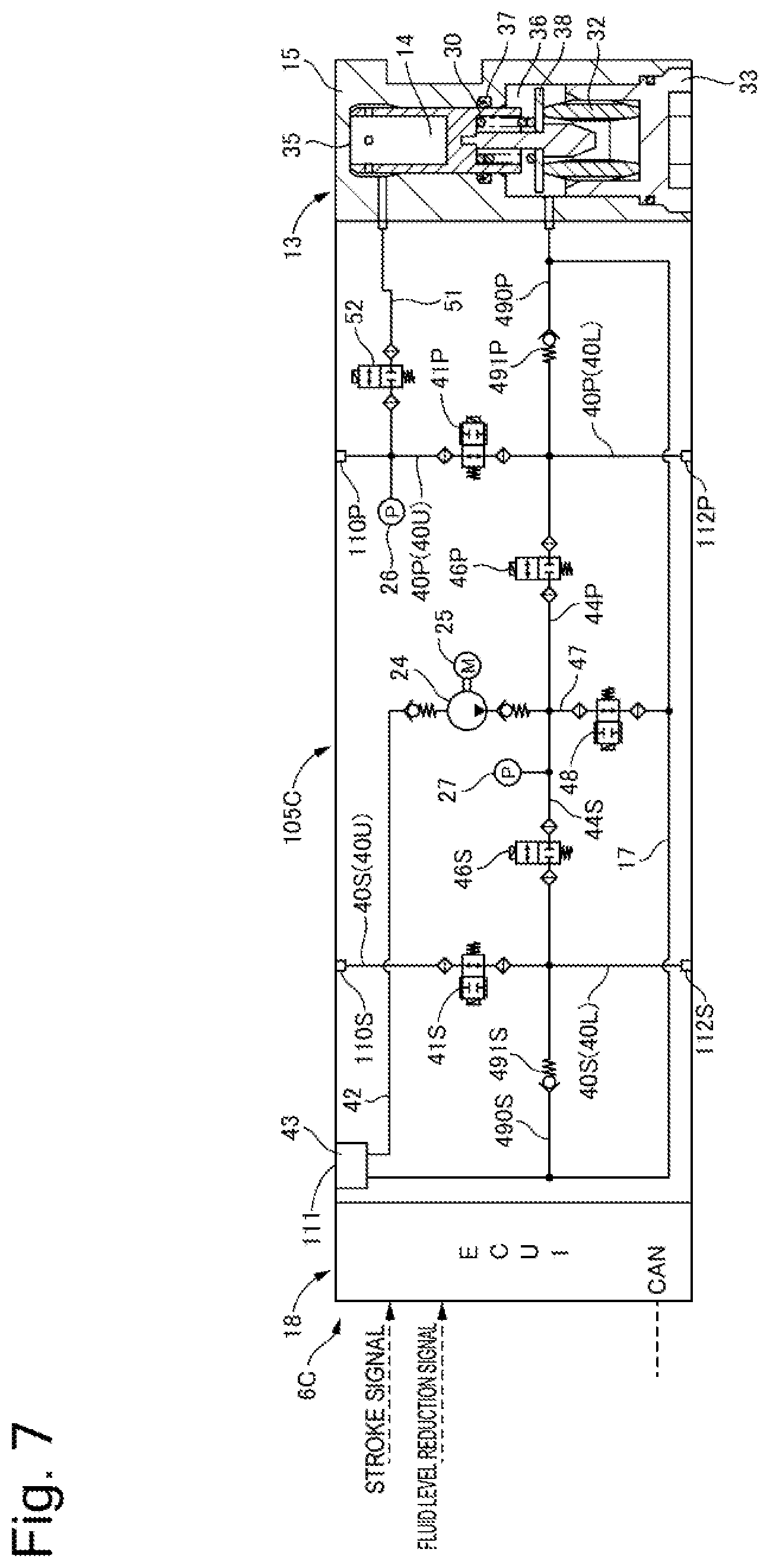 Patent US12090975 Figure 7 – Brake control apparatus