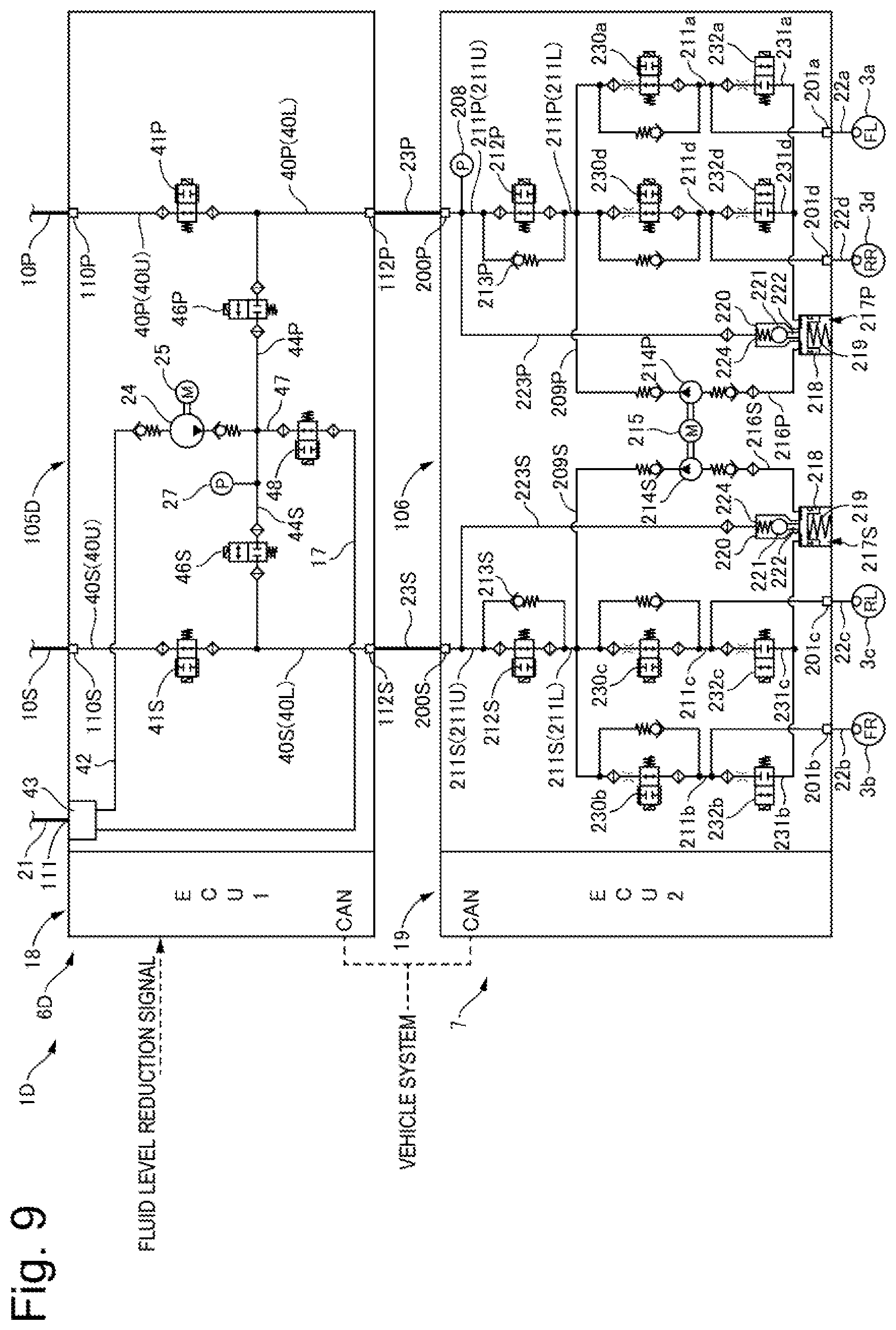 Patent US12090975 Figure 9 – Brake control apparatus