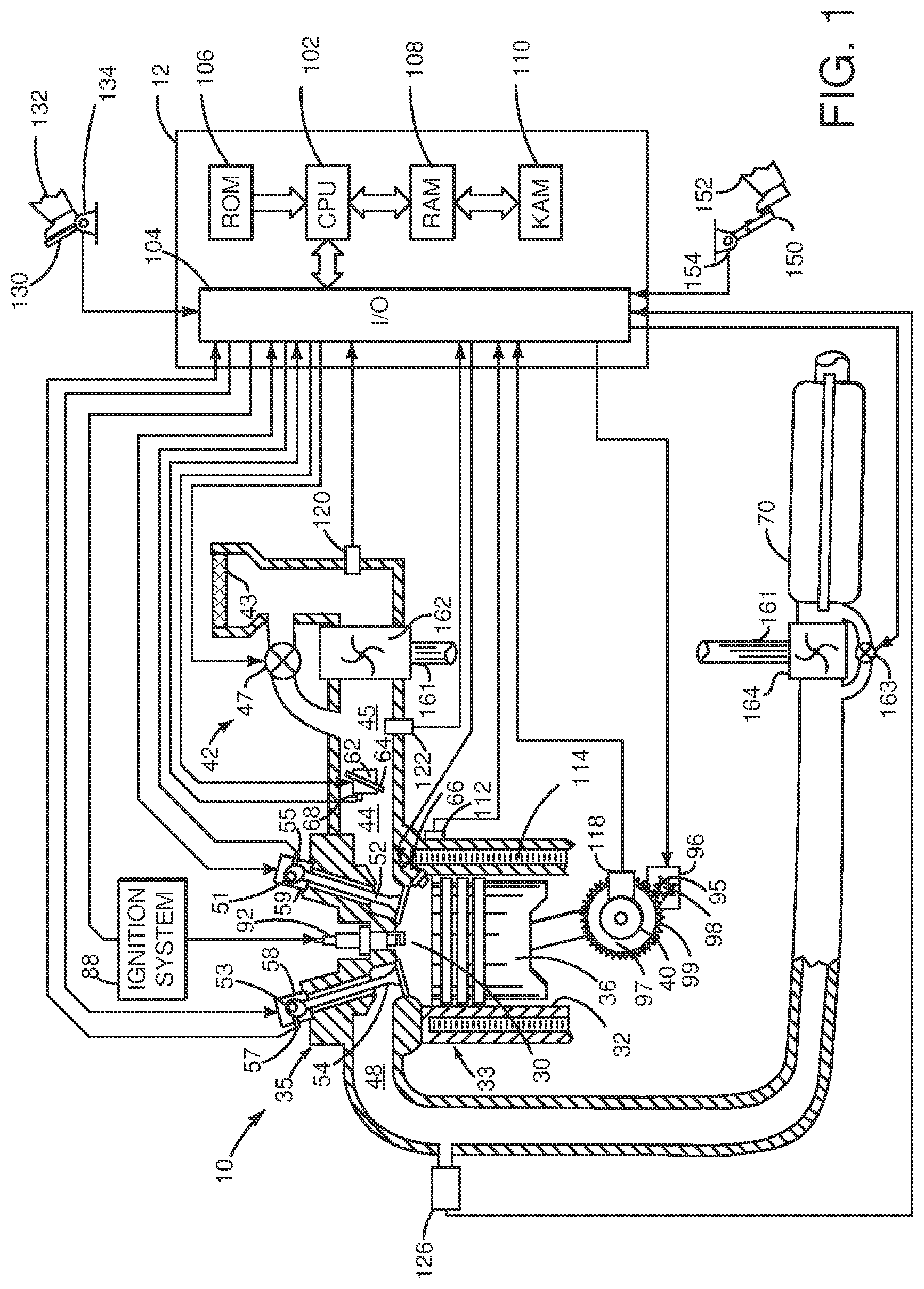 Patent US12090992 Figure 1 – Driveline disconnect clutch operating methods and system
