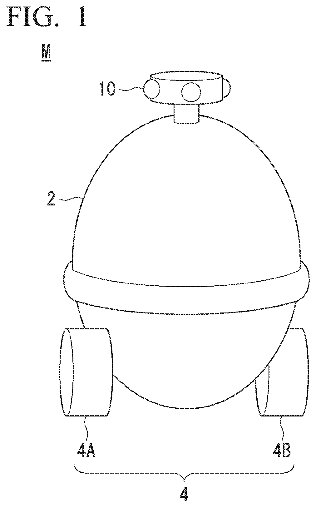 Patent US12090993 Figure 1 – Mobile object control system, mobile object, control method, and storage medium