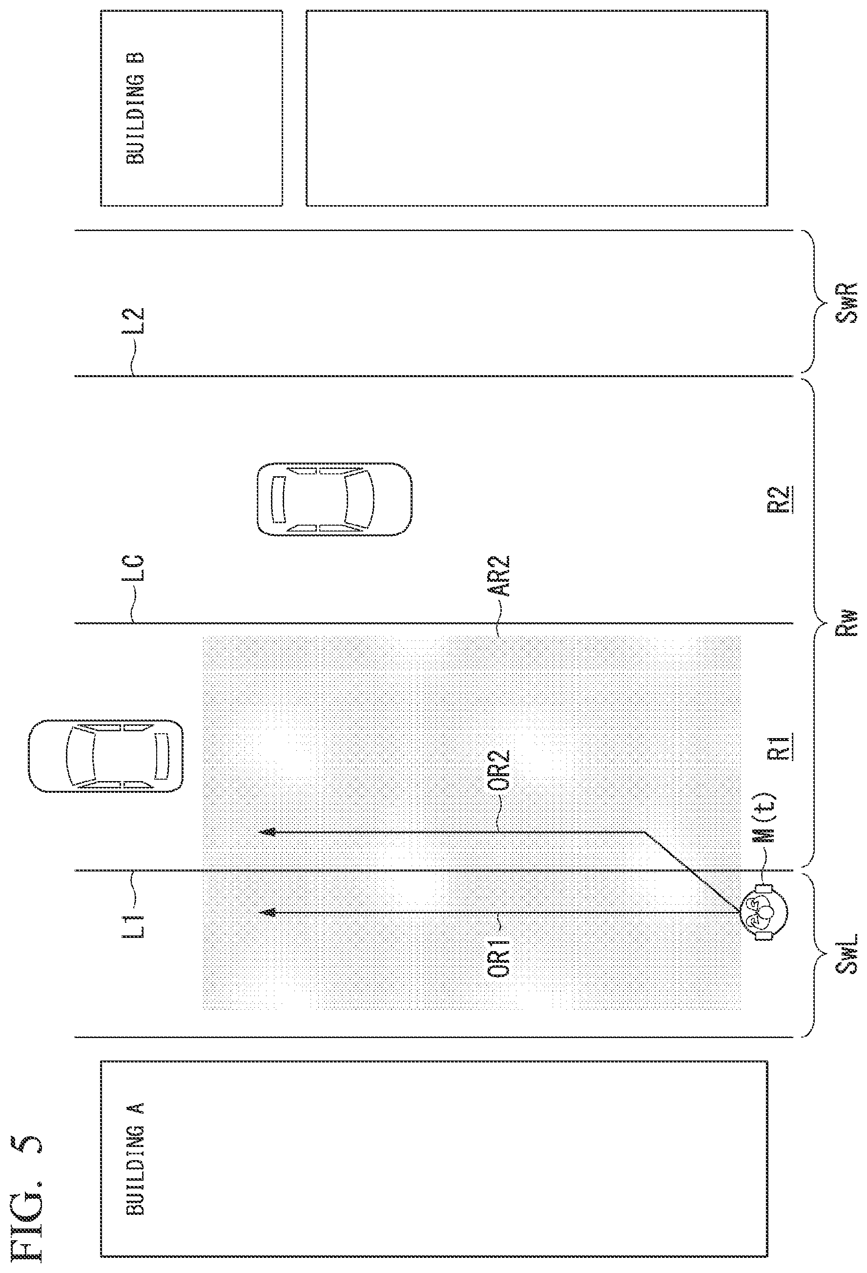 Patent US12090993 Figure 5 – Mobile object control system, mobile object, control method, and storage medium