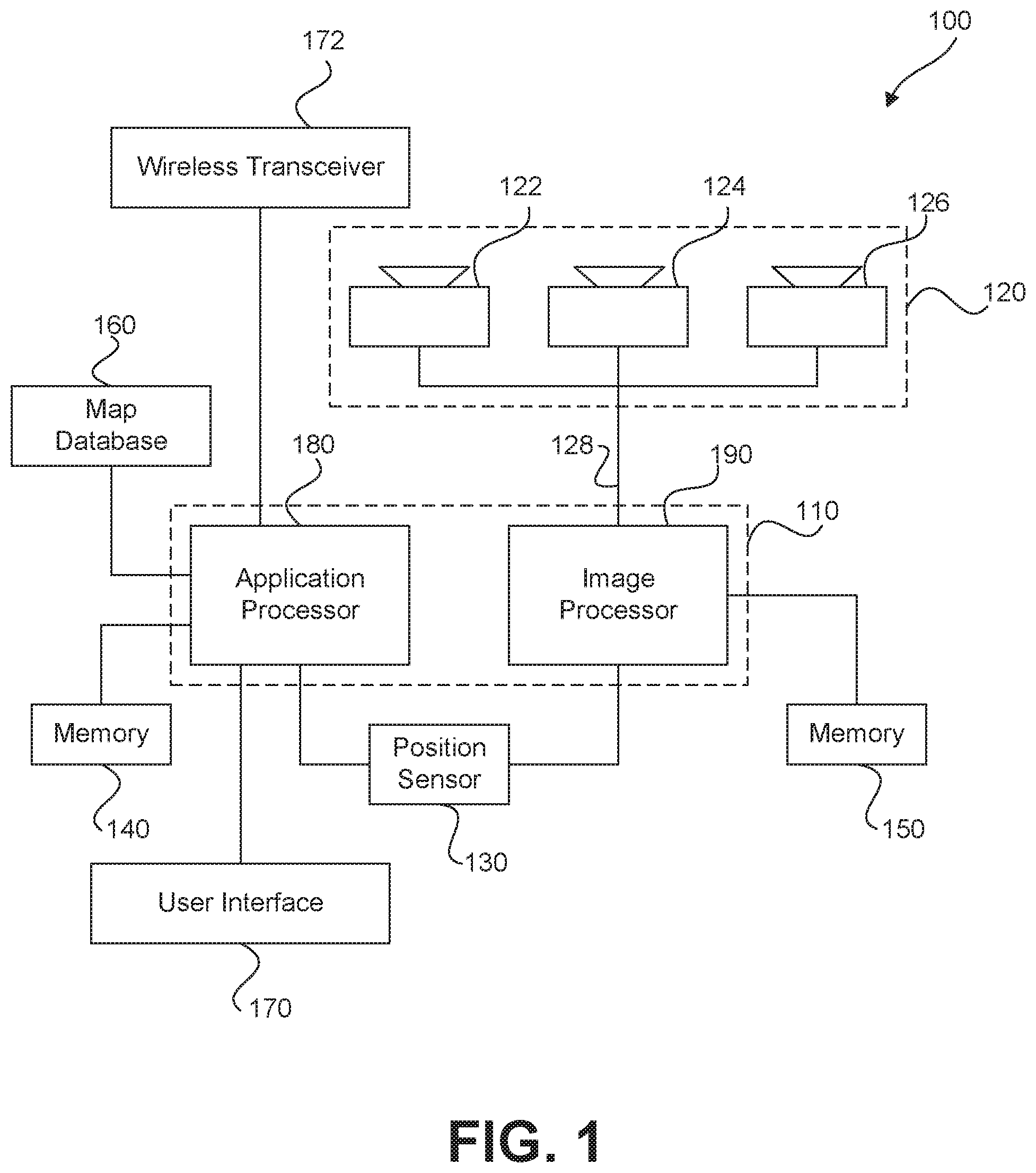 Patent US12090994 Figure 1 – Navigation based on bahaviors of following vehicles