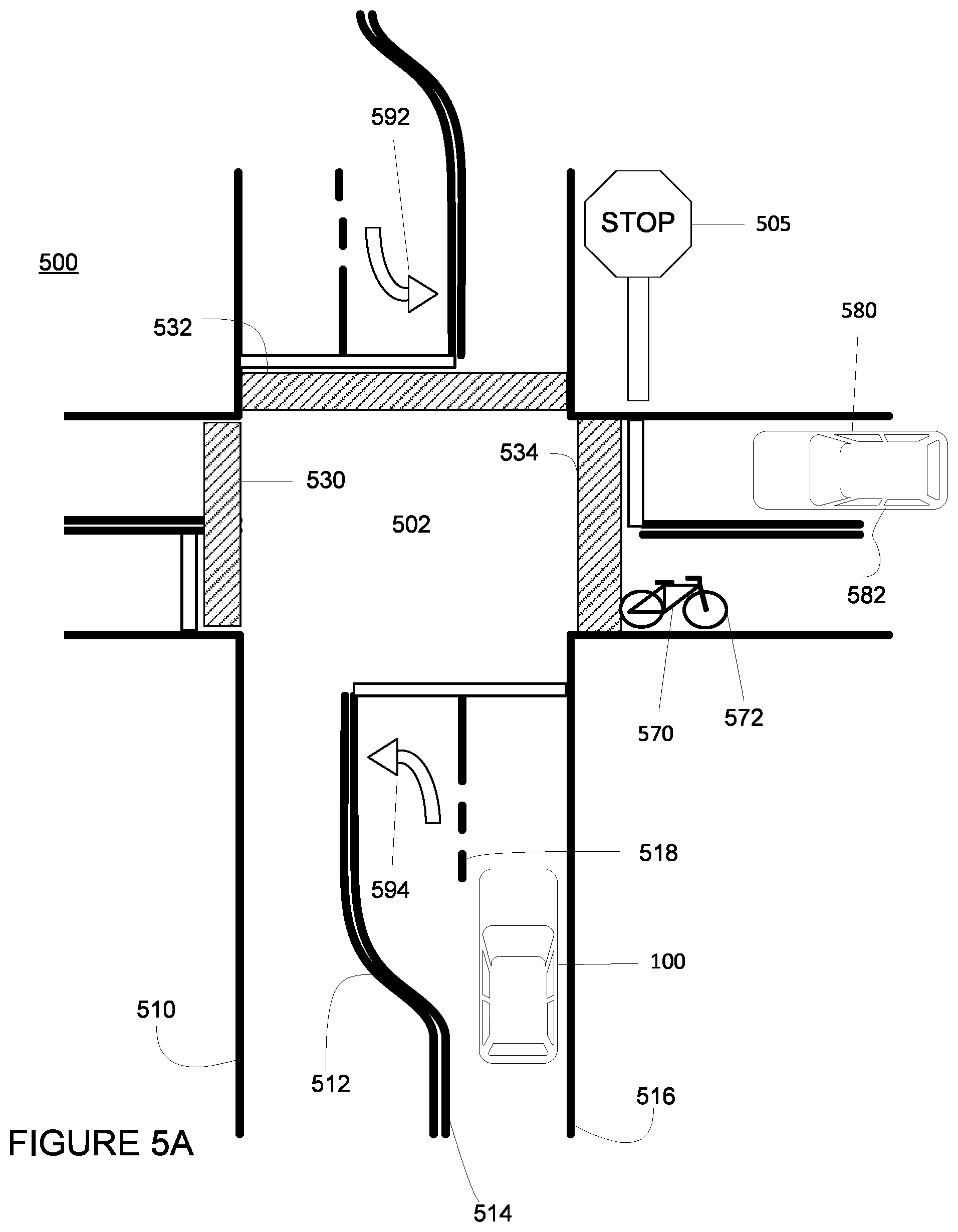 Patent US12090997 Figure 5 – Predicting trajectories of objects based on contextual information