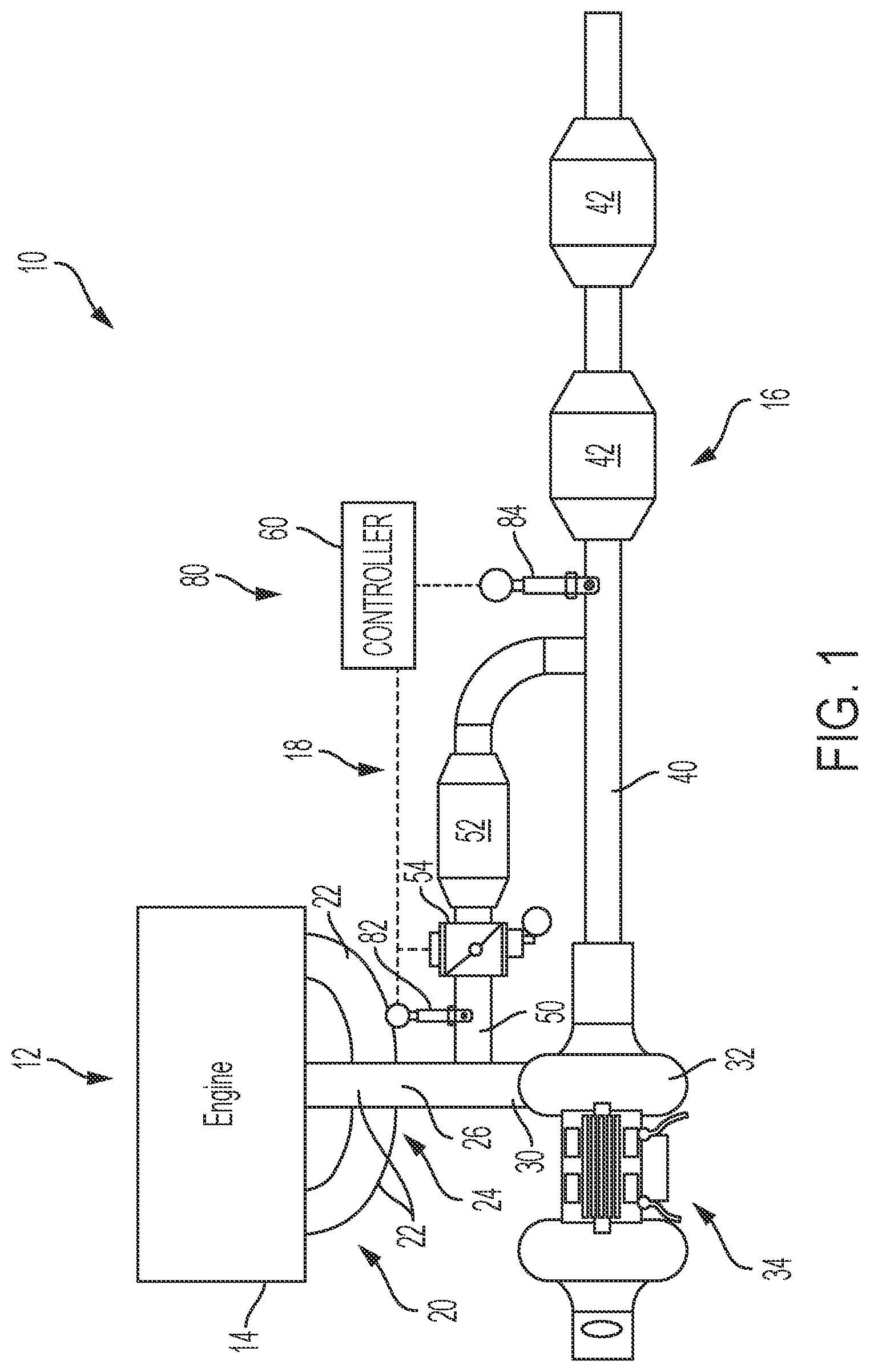 Patent US12092003 Figure 1 – Vehicle bypass catalyst diagnostic system