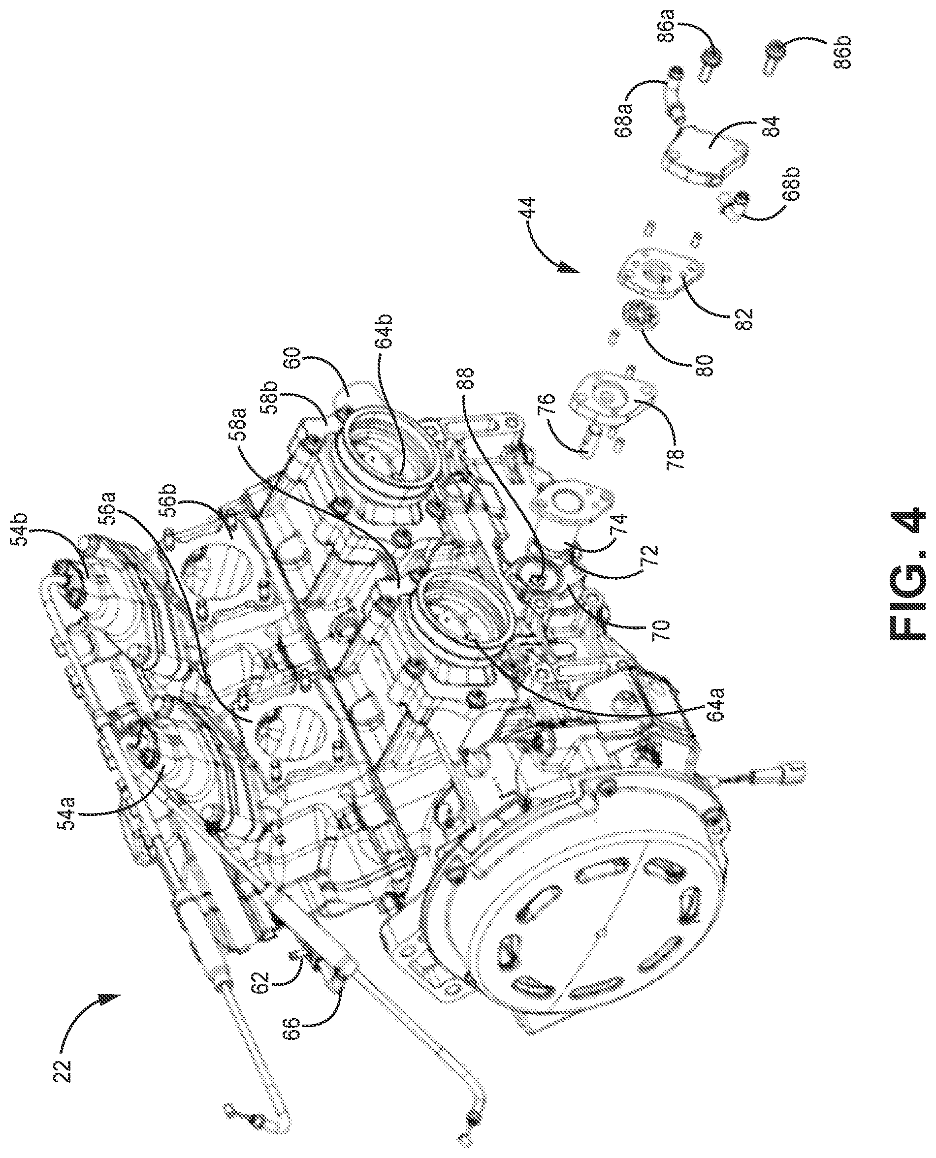 Patent US12092005 Figure 4 – Snowmobile having a parallel-path exhaust system for two-stroke engine