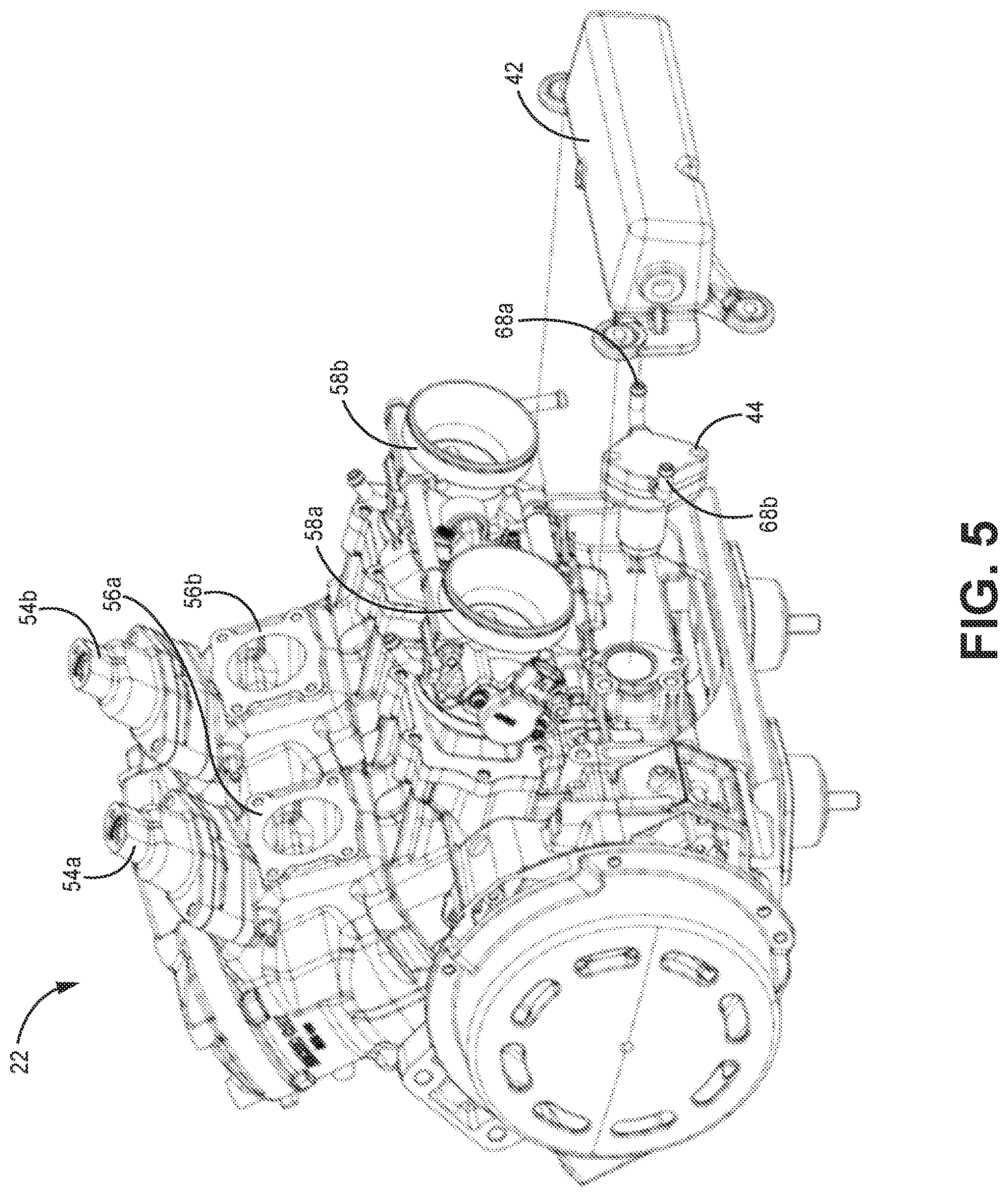 Patent US12092005 Figure 5 – Snowmobile having a parallel-path exhaust system for two-stroke engine