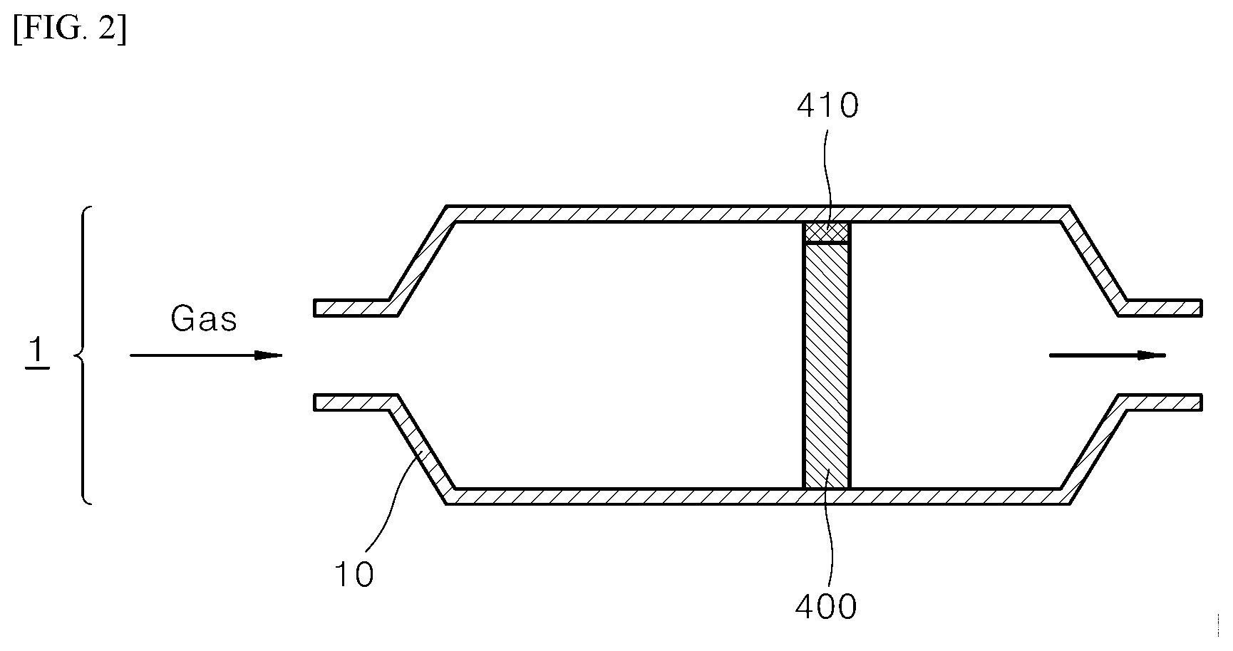 Patent US12092010 Figure 2 – System for reducing voc and nitrogen oxide and method for reducing same