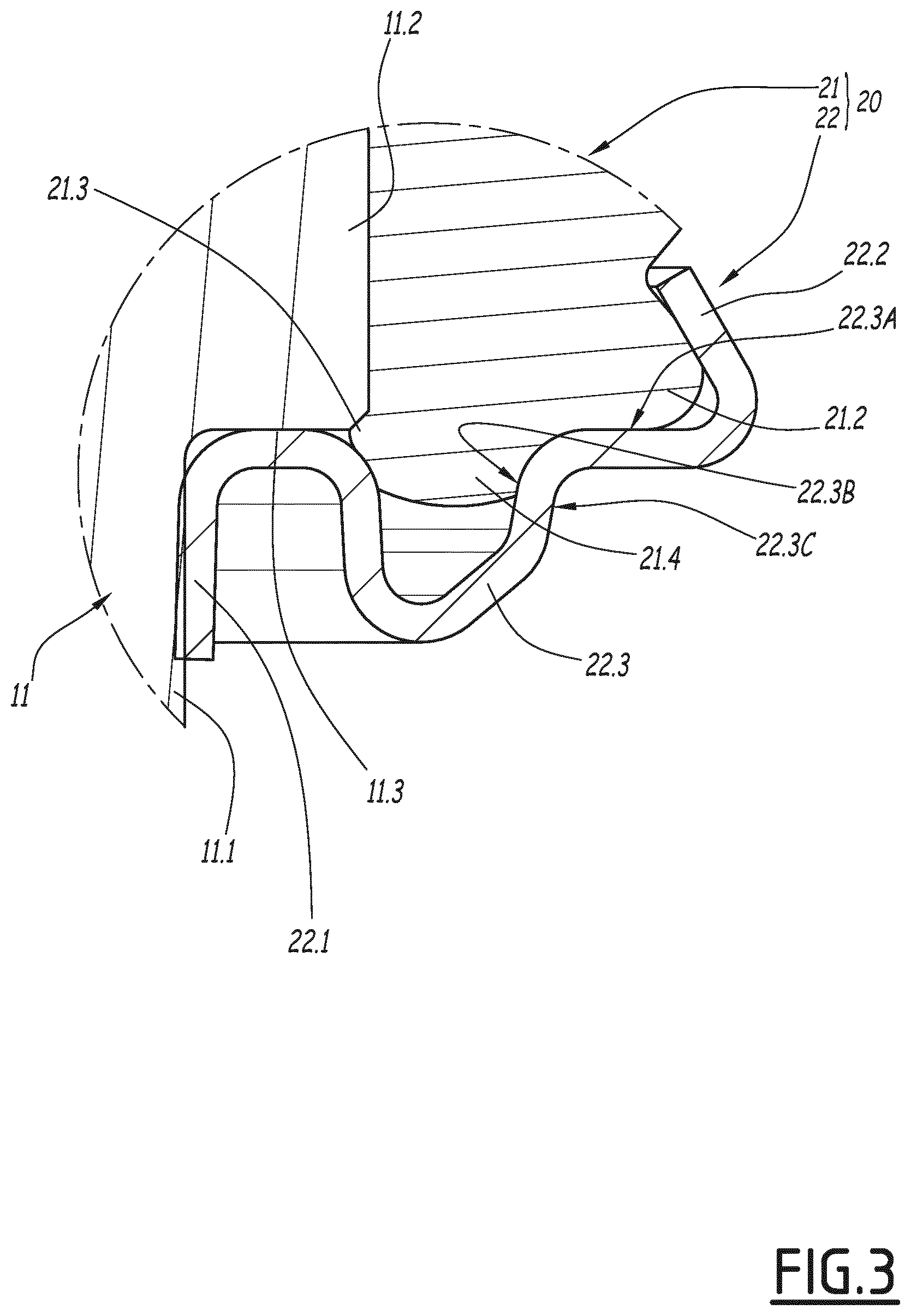 Patent US12092013 Figure 3 – Thermostatic device for regulating the circulation of a fluid, corresponding thermostatic valve and method for manufacturing such a device