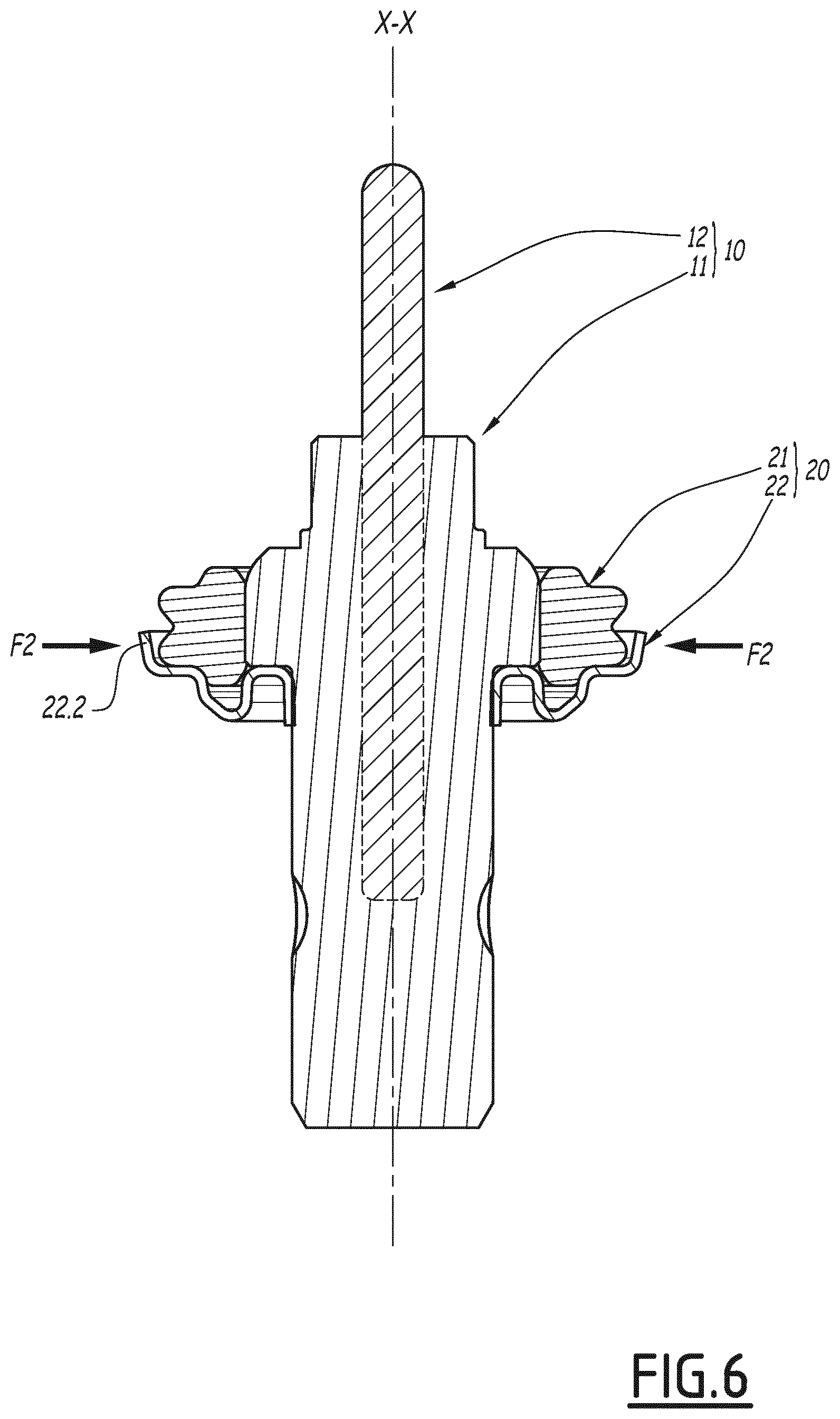 Patent US12092013 Figure 6 – Thermostatic device for regulating the circulation of a fluid, corresponding thermostatic valve and method for manufacturing such a device