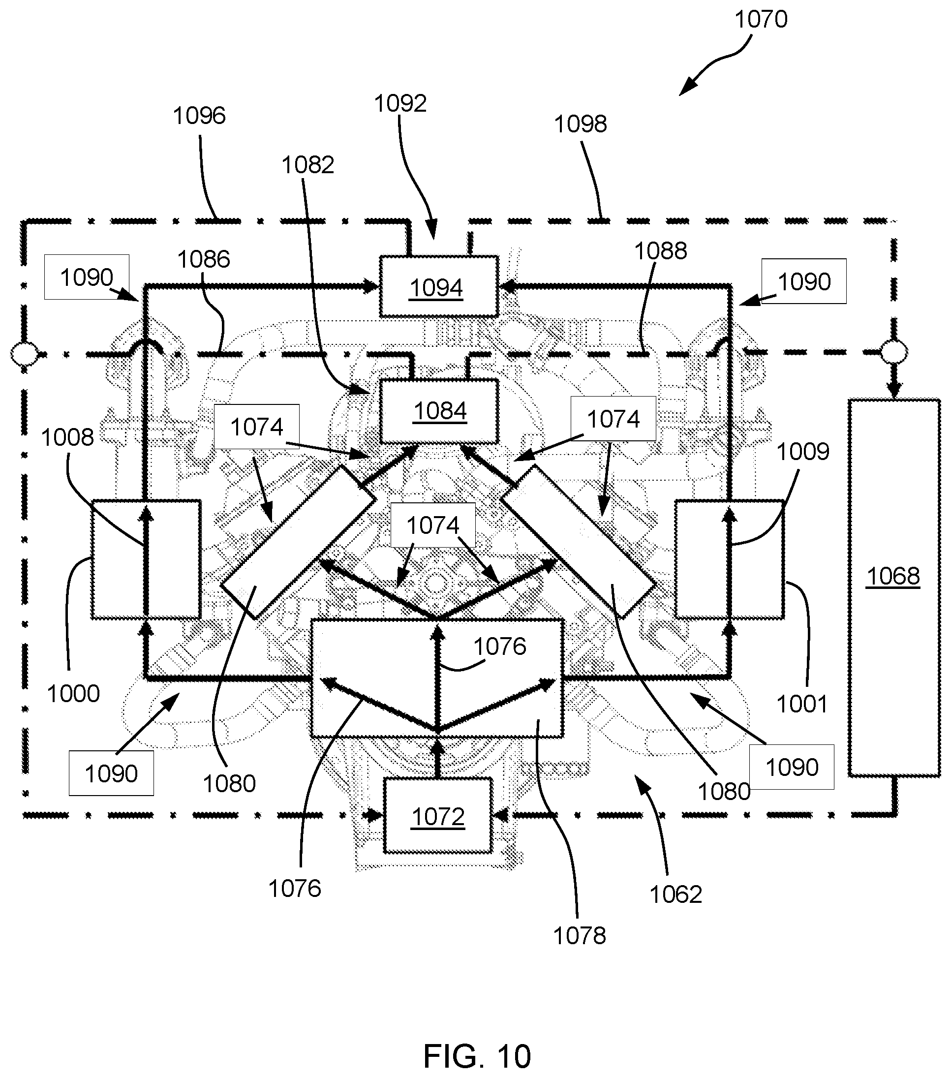 Patent US12092017 Figure 8 – Fluid-cooled manifolds and engine systems