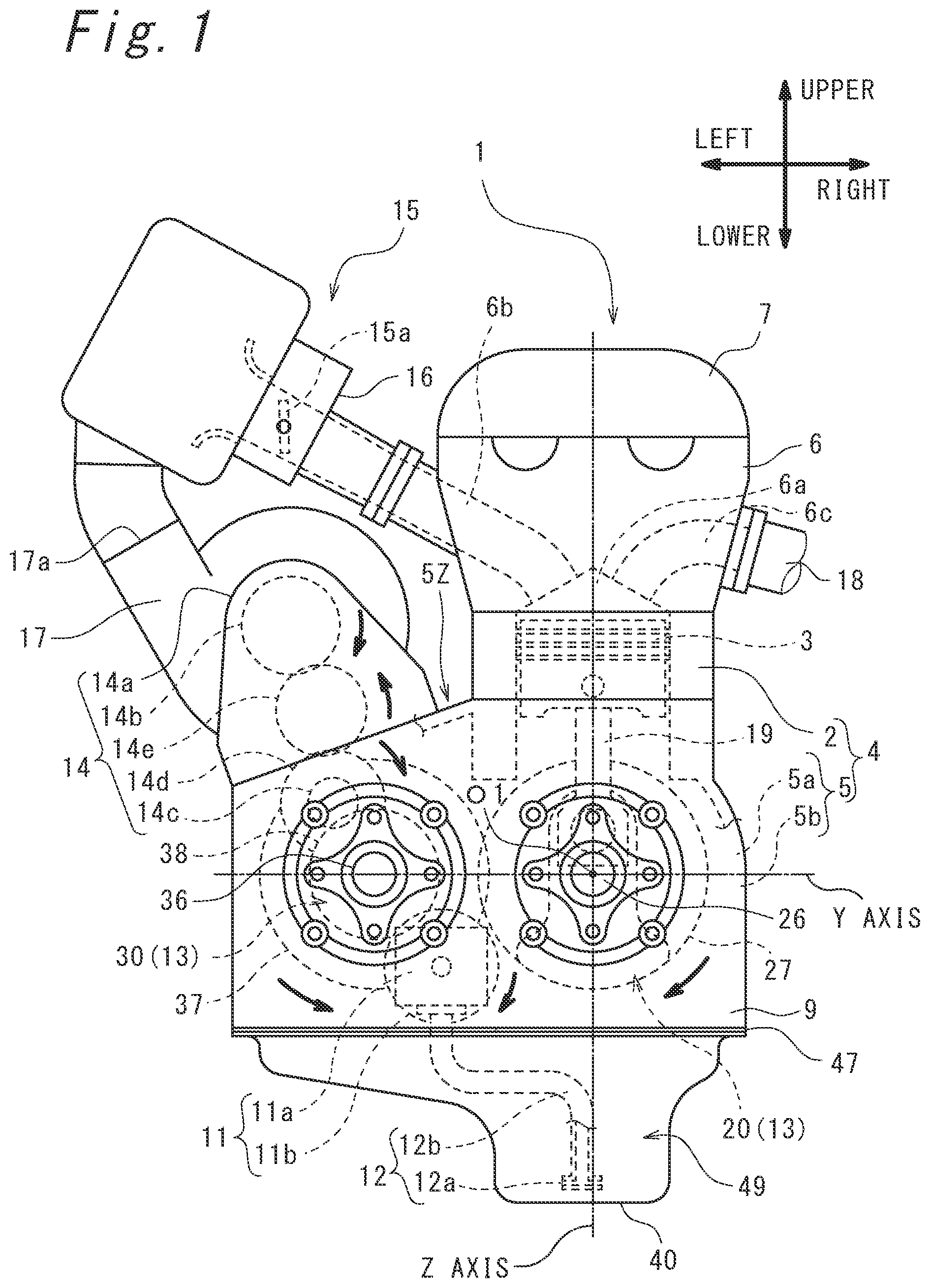 Patent US12092019 Figure 1 – Power device, and propulsion device for movement